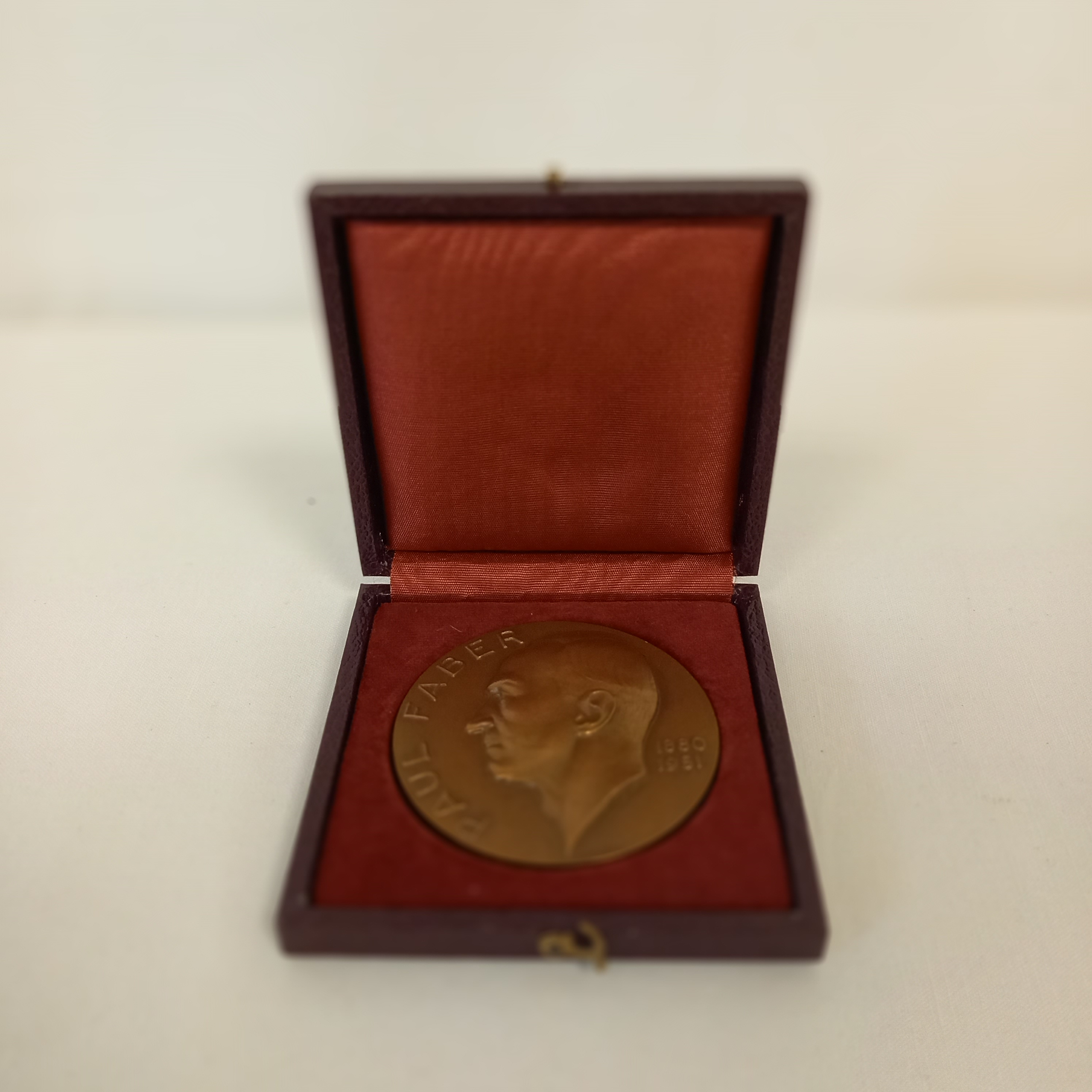 Médaille Paul Faber allégorie aciéries de champagnol 1916-1966 Turin  - Photo 2
