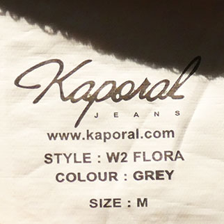 T-shirt gris imprimé - Femme - Kaporal - Taille M Très bon état - Vue 4 - 