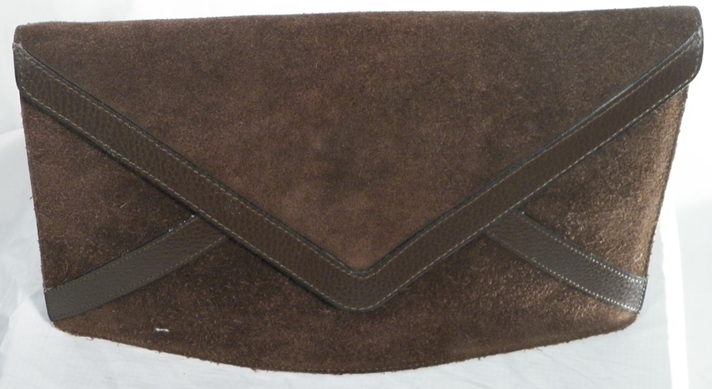 Pochette Femme Vintage Marron chocolat  - Vue 2 - 