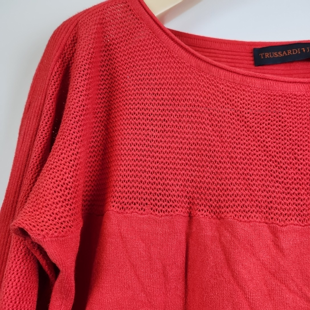 Trussardi Jeans - pull orange - Taille XS/ U ( estimé) Très bon état - Vue 2 - 