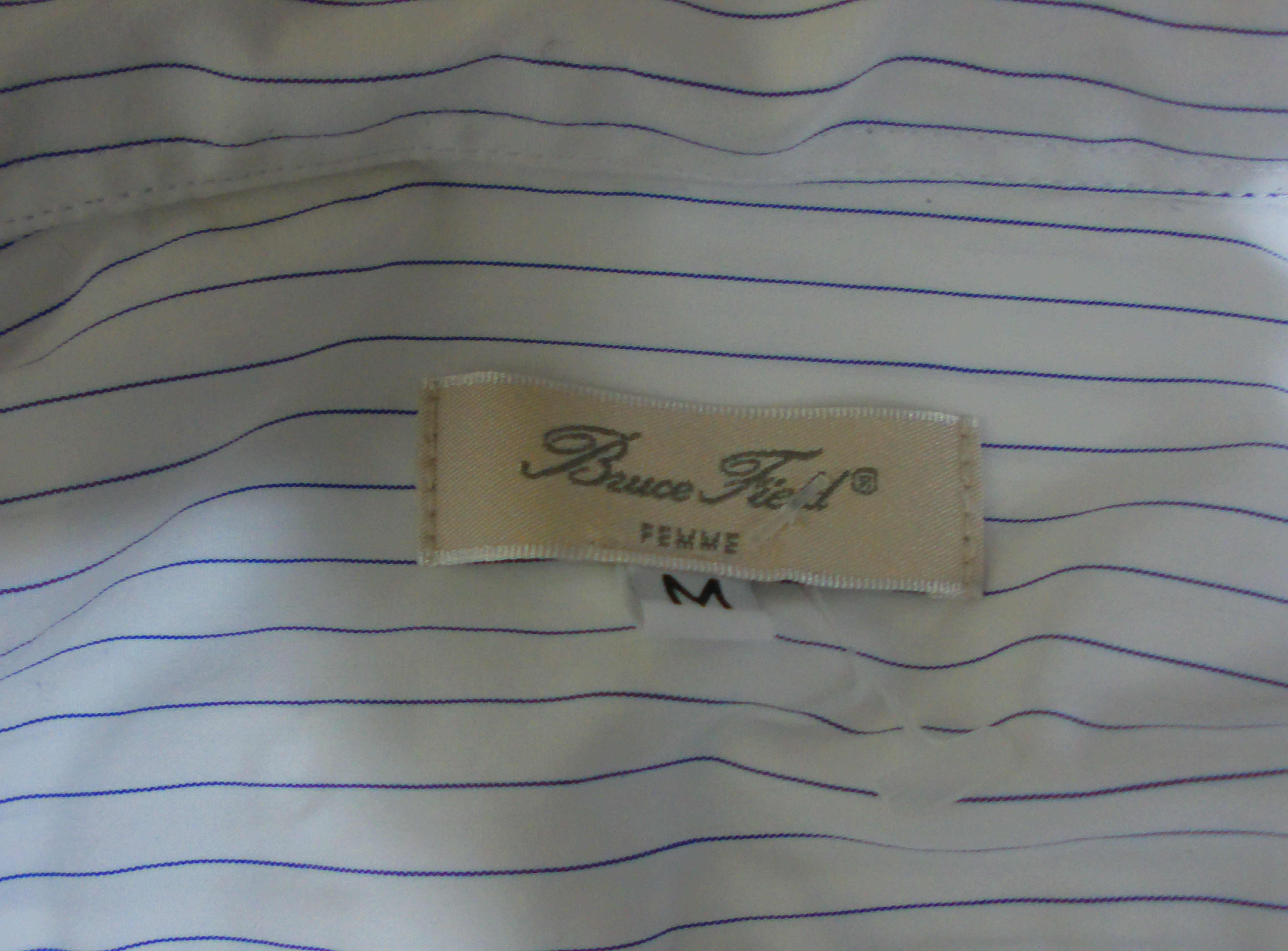 Chemise BRUCE FIELD, rayures, 100% COTON, taille M - Photo 4