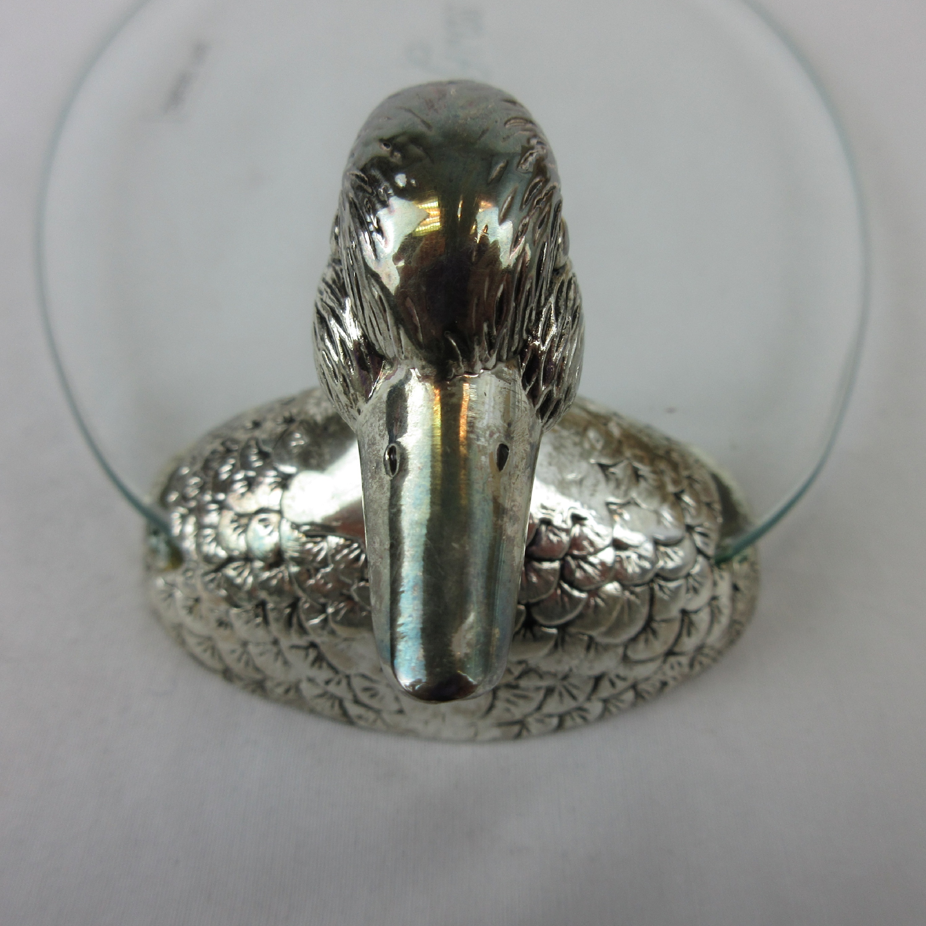 SERVICE A MIGNARDISES 4 PIECES MANCHE ARGENT ET VERMEIL ART DECO