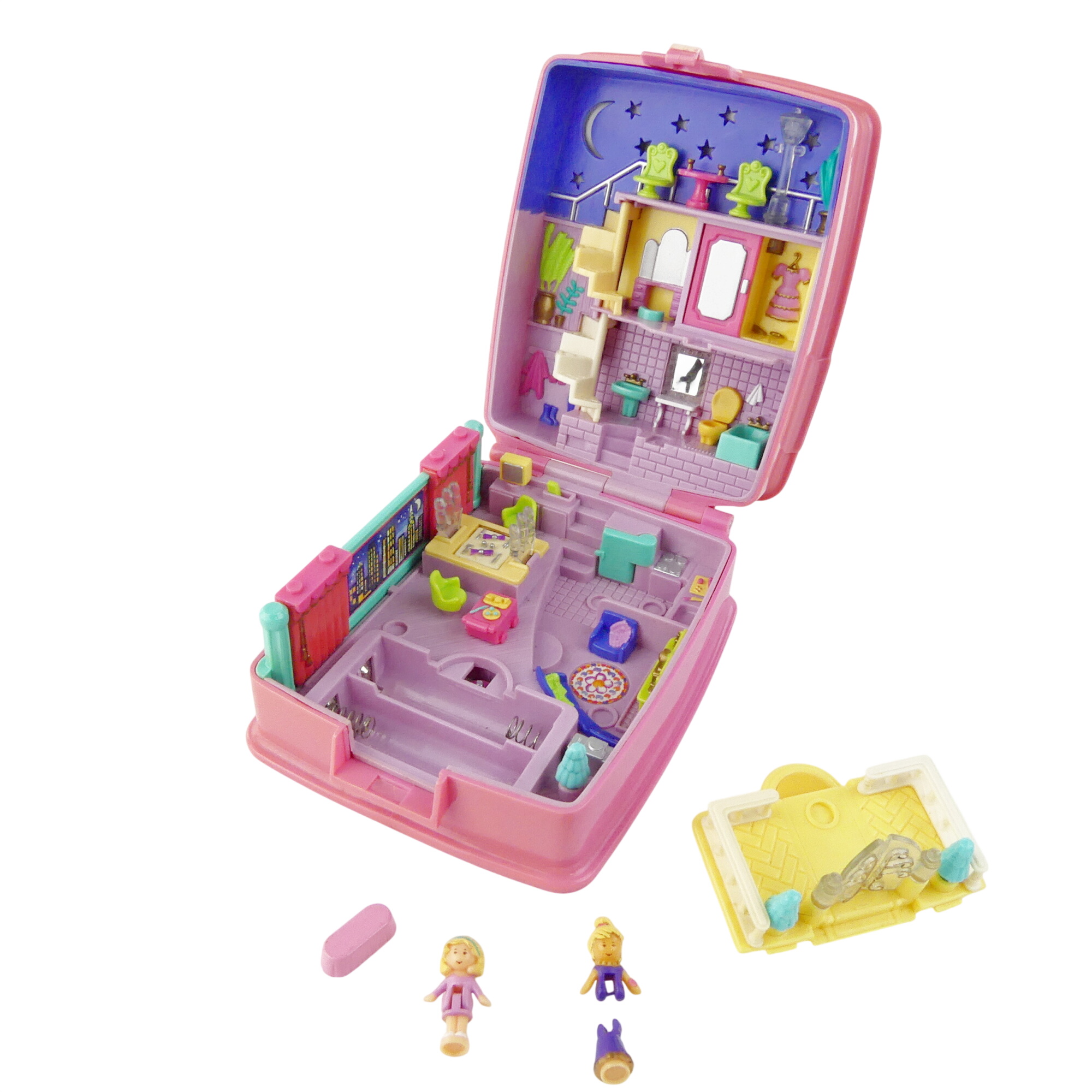 Boite Polly Pocket "Starlight dinner Party" Bluebird 1994 État correct -  reconditionné disponible sur Label Emmaüs