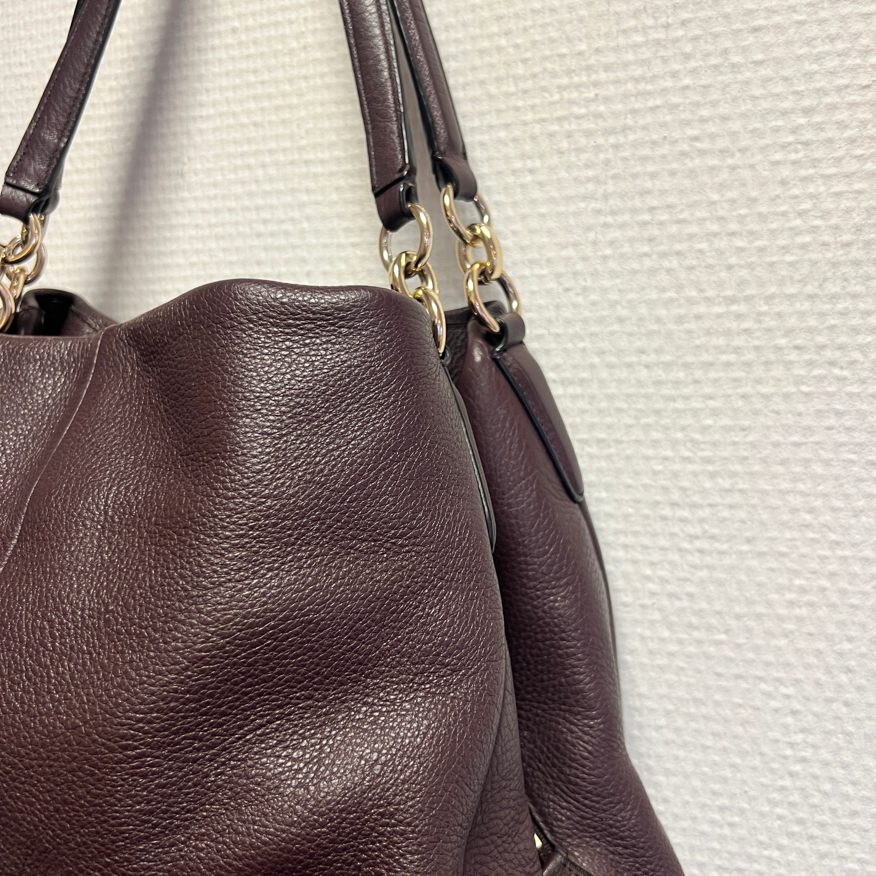 Coach - Sac à main vintage - Cuir violet  - Vue 4 - 