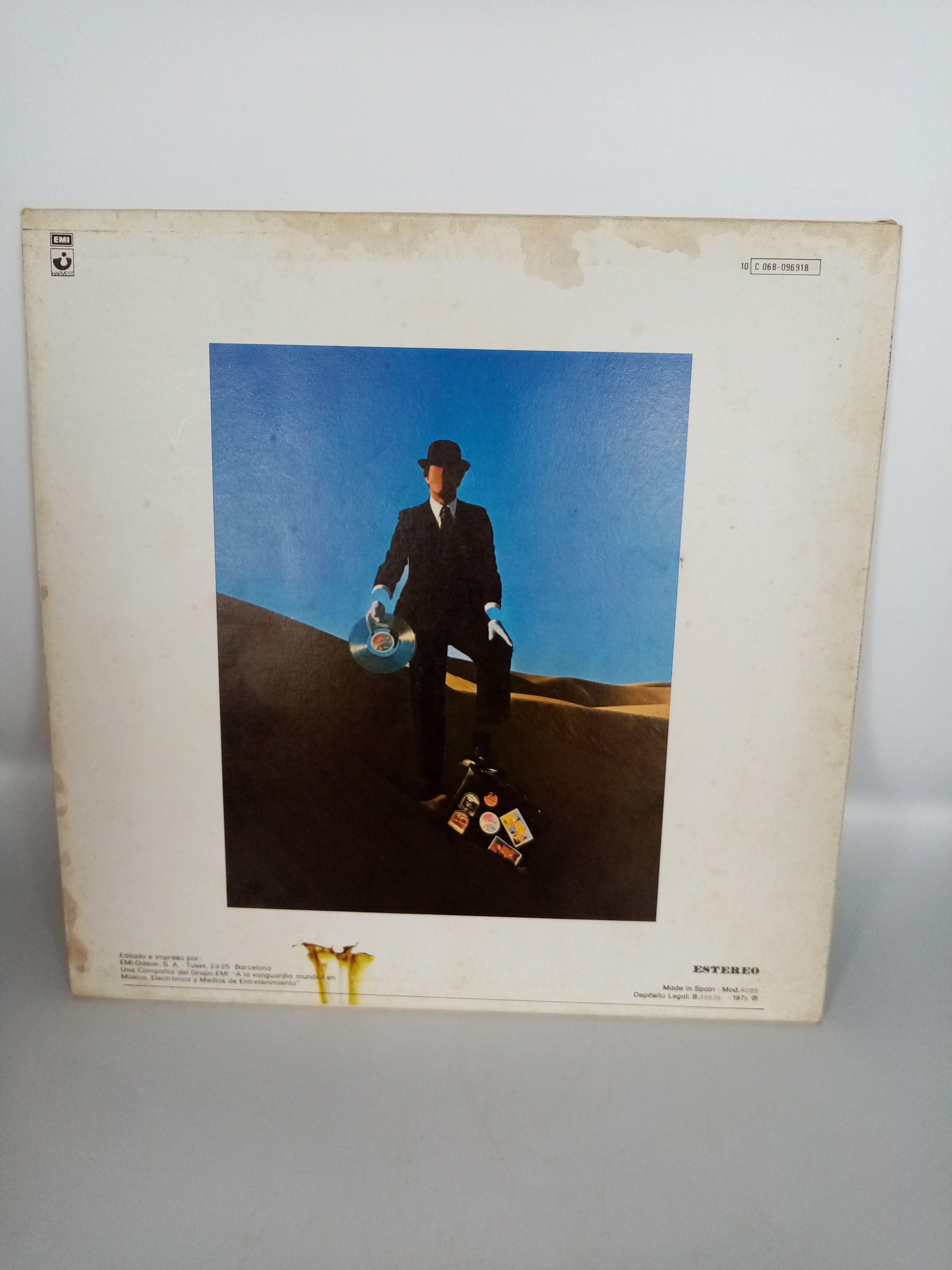 Album vinyle de Pink Floyd "Wish you Where Here" de 1975 État correct - Vue 3 - 