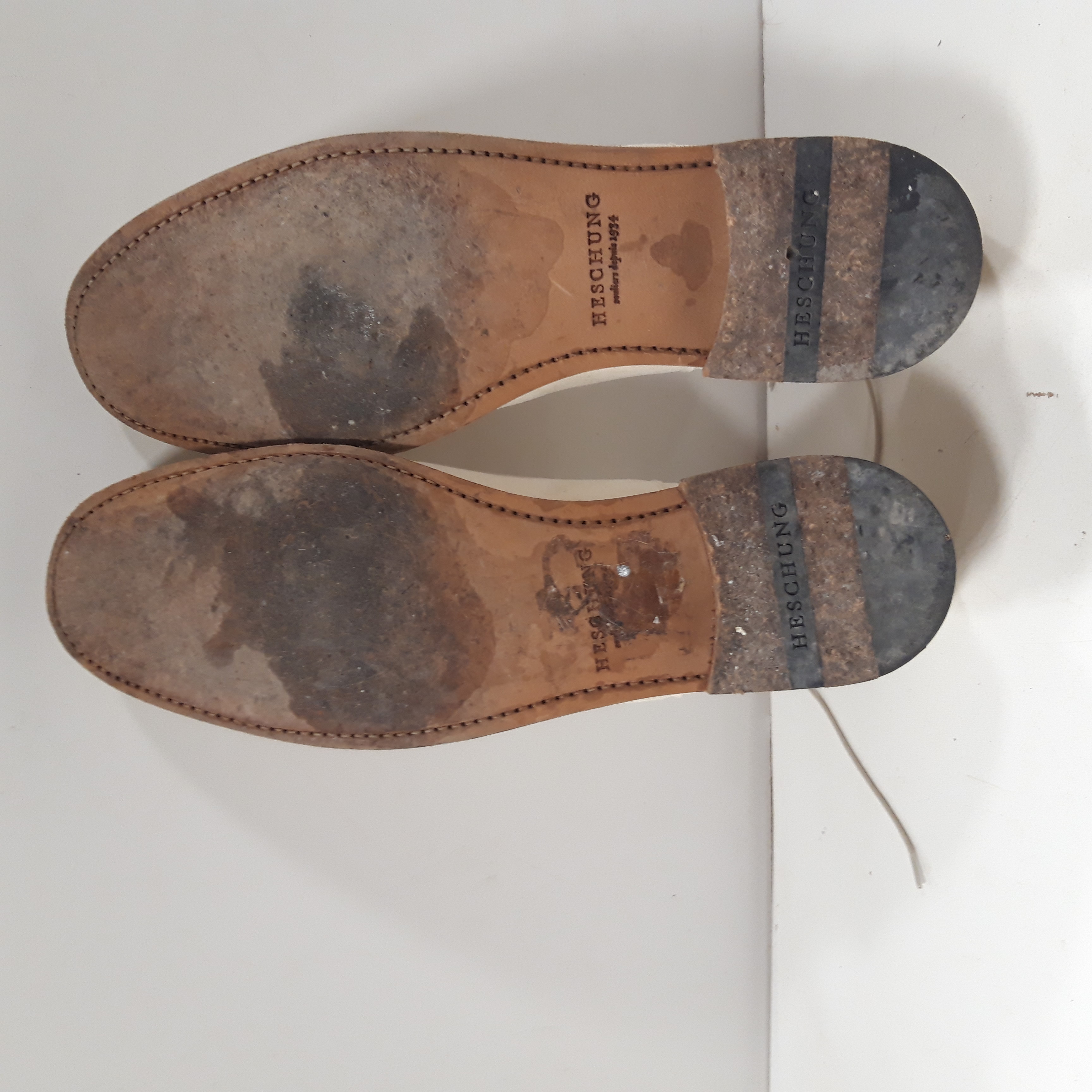 Chaussures Derby Heschung, Hommes, Daim beige, Pointure 41 Bon état - Vue 3 - 