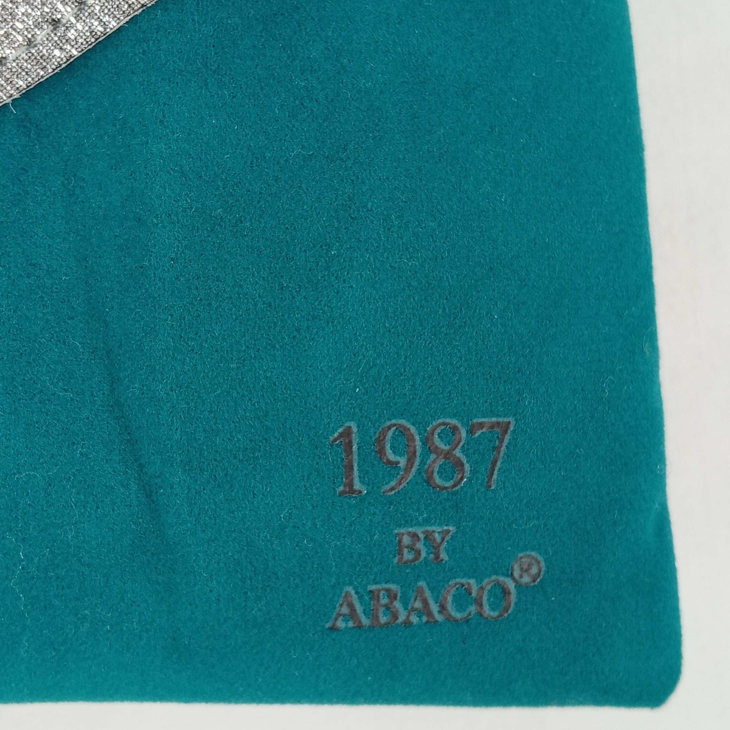 Pochette femme de la marque 1987 by Abaco de couleurs noir, argenté et vert émeraude lanière métal argenté - Très bon état - Photo 4