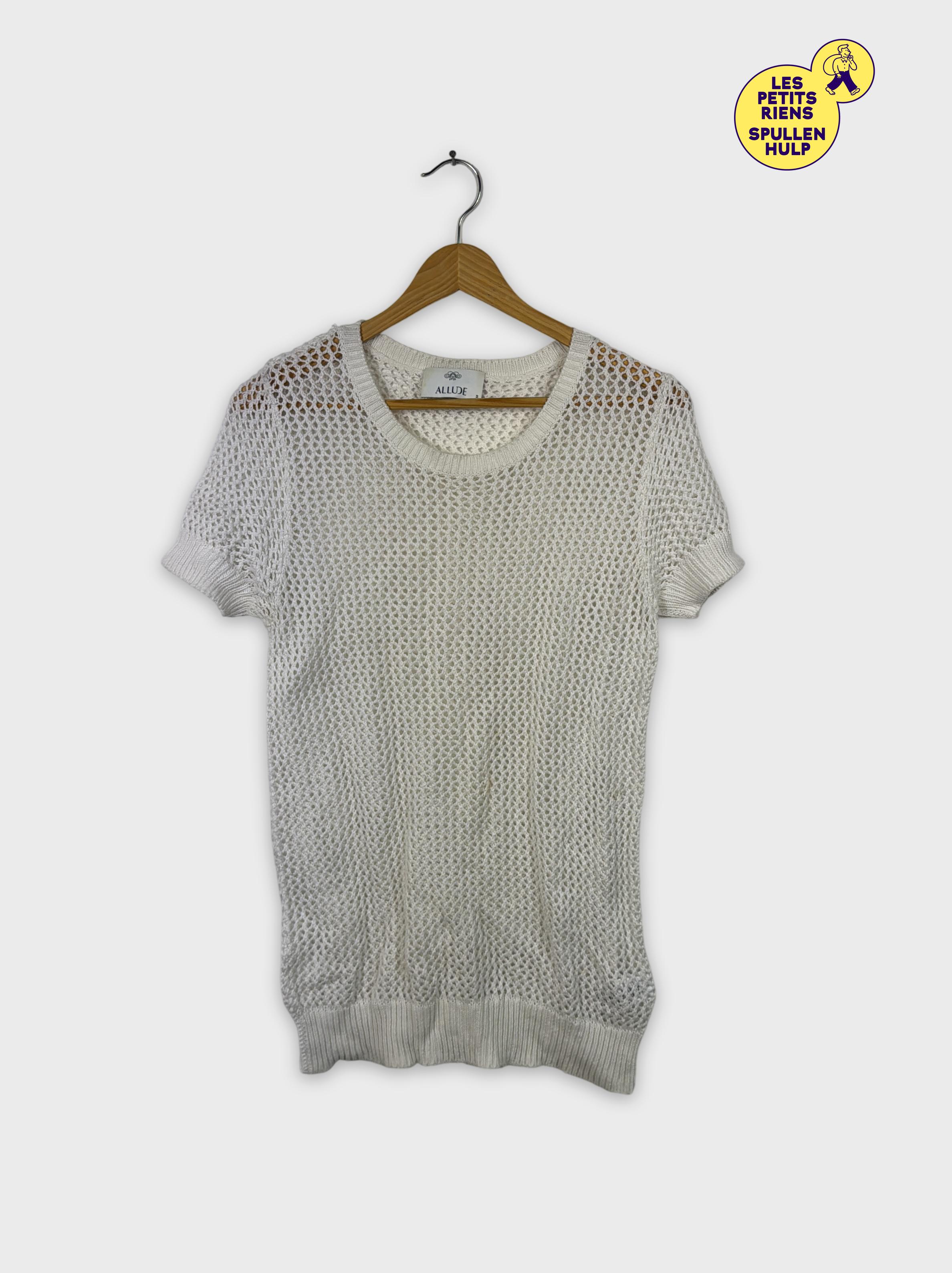 T-shirt maille ajourée Allude M 🤍 - Photo 0