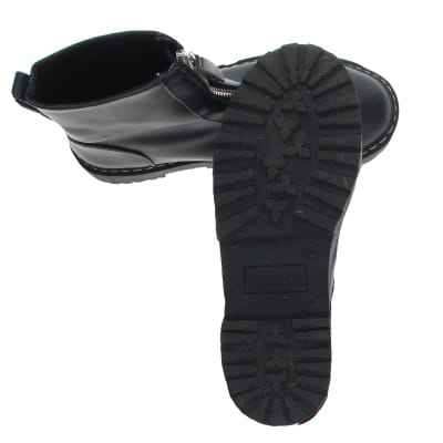 Bottines noires à talons compensés 5 cm - Femme - Divided - Pointure 36 - Photo 2
