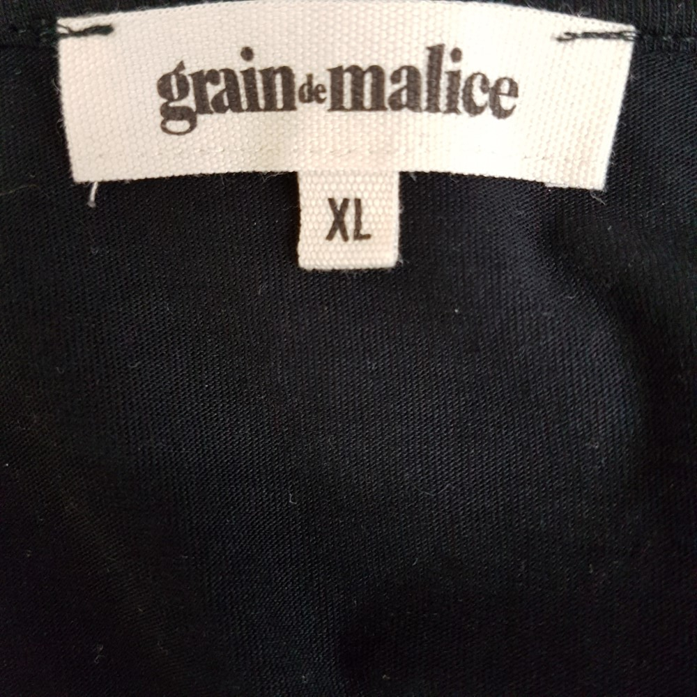 Tunique noire à boutons dorés - GRAIN DE MALICE - Taille XL - Photo 6