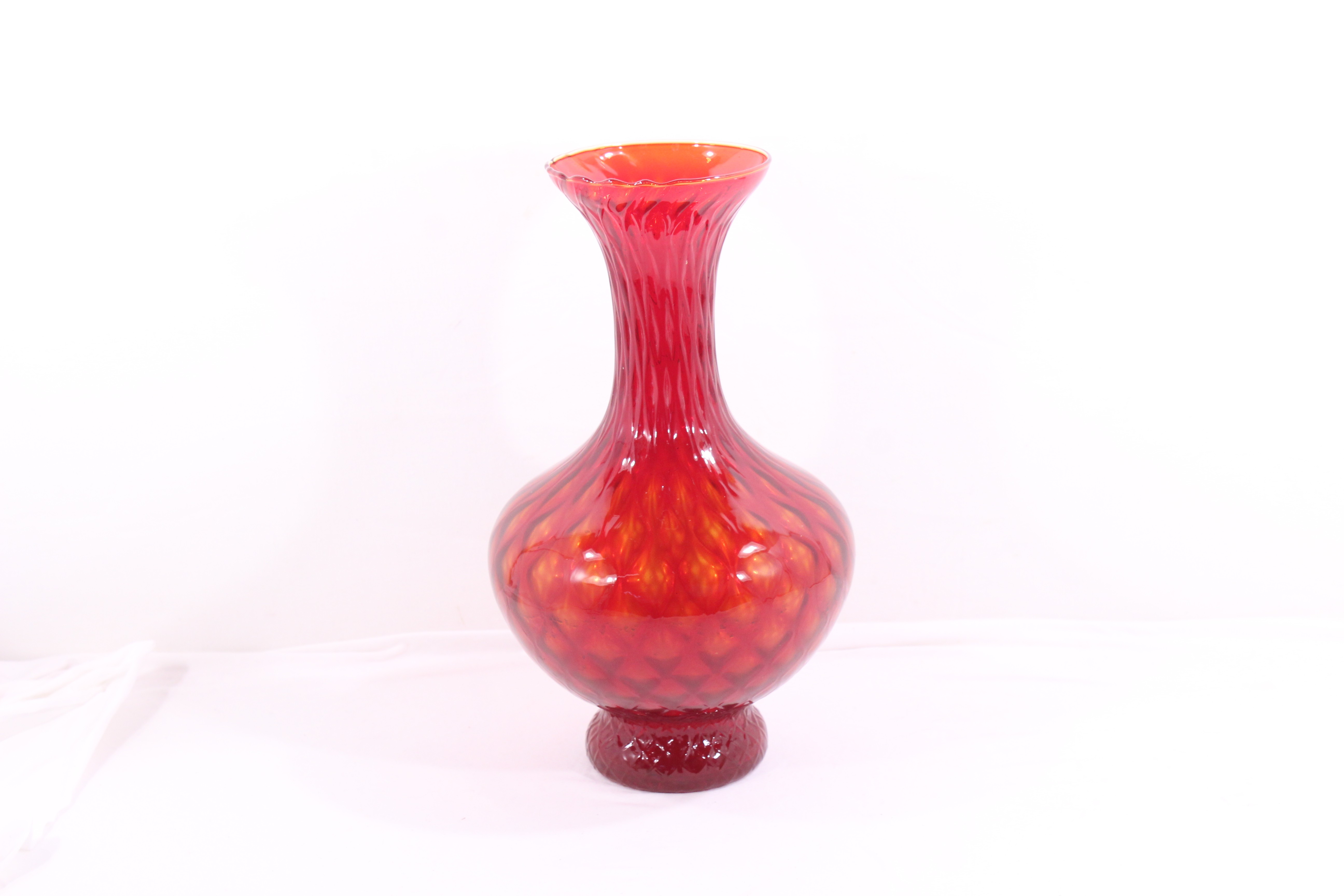 Voir photo 9 de Vase en verre Italien / Style Empoli - Années 60 Vase en verre Italien / Style Empoli - Années 60 Bon état - Vue 9 -