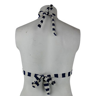 Haut de maillot de bain blanc à rayures bleues - Firefly - taille 46 - Photo 1
