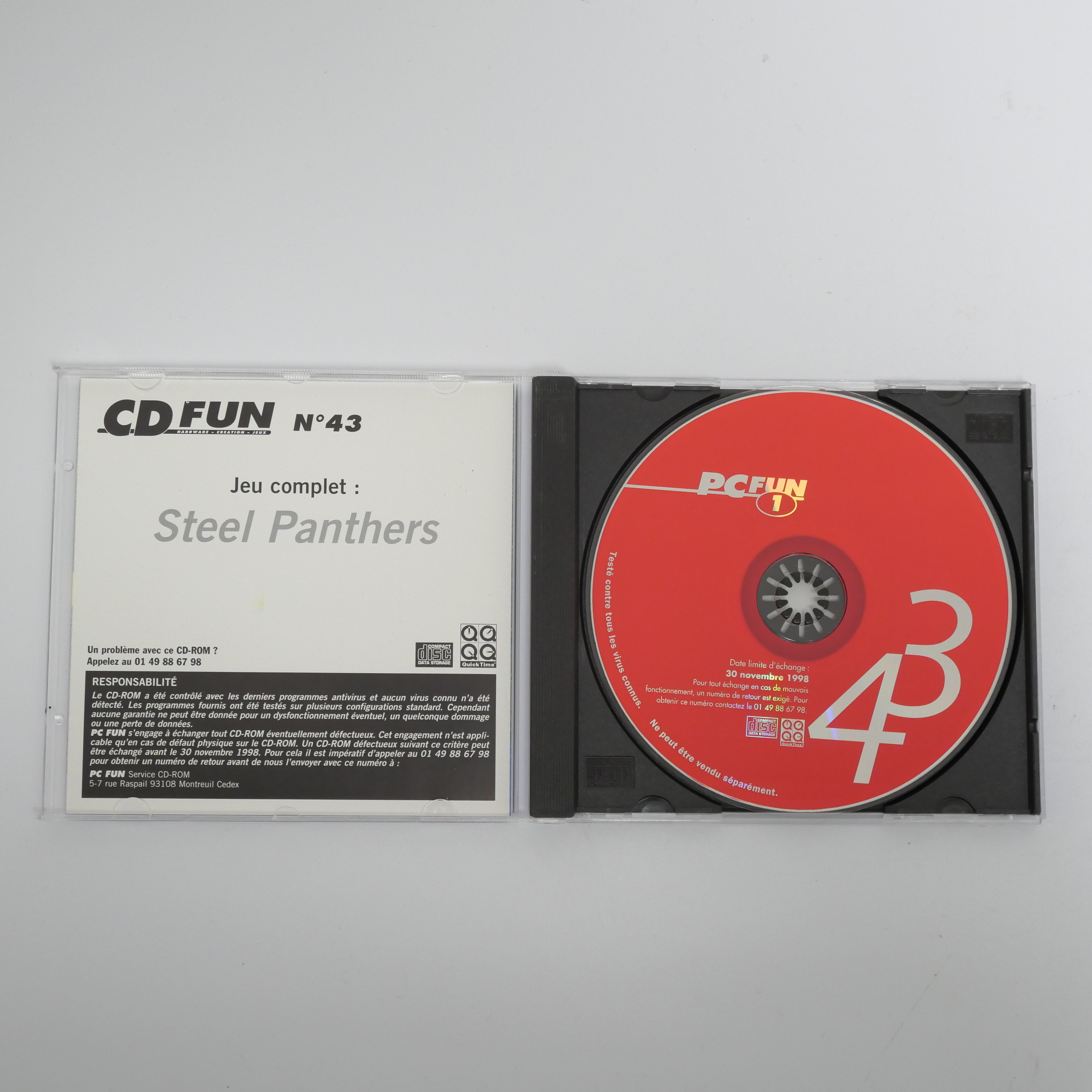 Voir photo 2 de Steel Panthers - Jeu PC COLLECTOR Édition PC Fun N°43 Steel Panthers - Jeu PC COLLECTOR Édition PC Fun N°43 Bon état - Vue 2 -