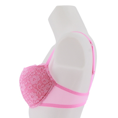 Soutien gorge rose dentelle avec armatures - femme - etam - taille 95C - Photo 1