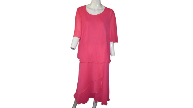 Robe à volants neuve "Jean Delfin" T56  -  reconditionné disponible sur Label Emmaüs