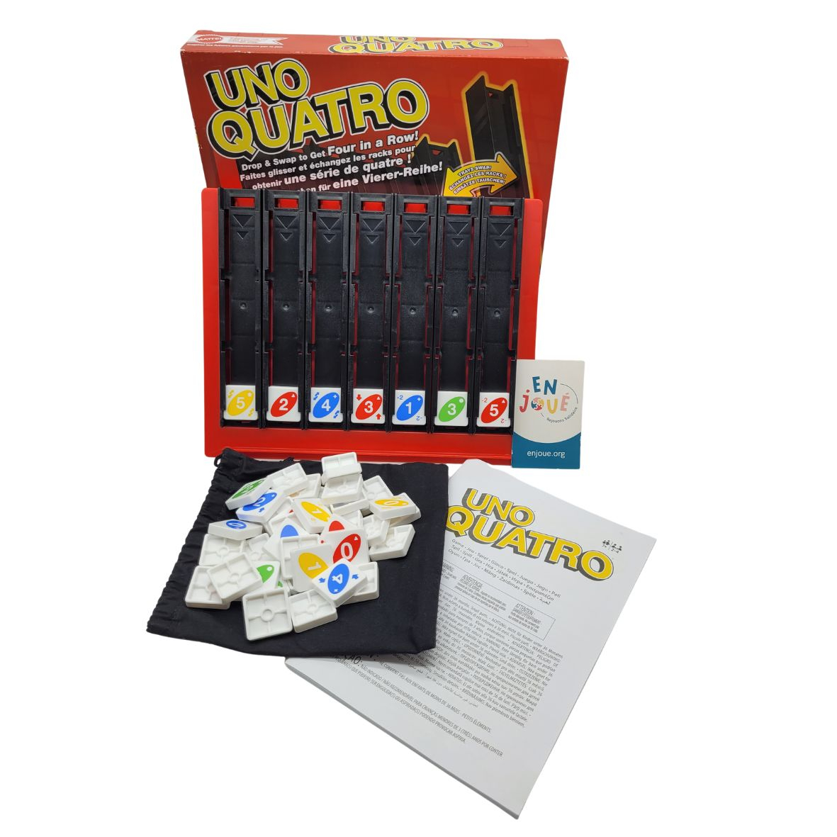 Voir photo 2 de Jeu de société - Uno Quatro - Mattel - À partir de 7 ans. Jeu de société - Uno Quatro - Mattel - À partir de 7 ans. Très bon état - Vue 2 -