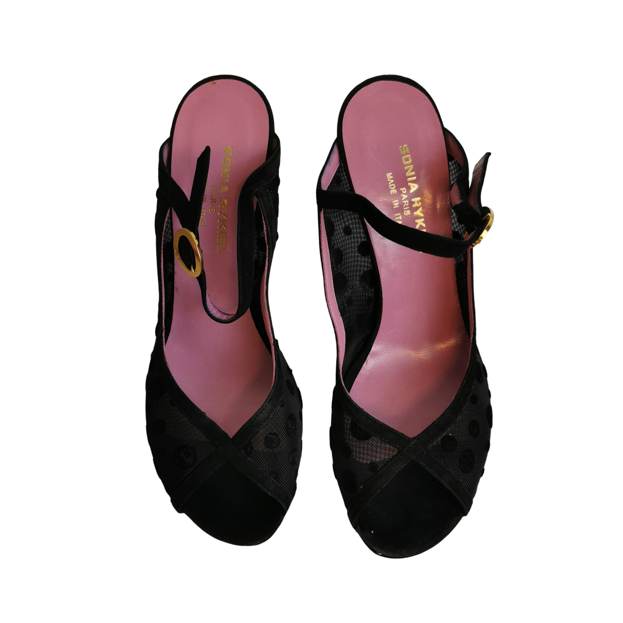 Escarpin SONIA RYKIEL 37 noir & rose persan - Photo 0
