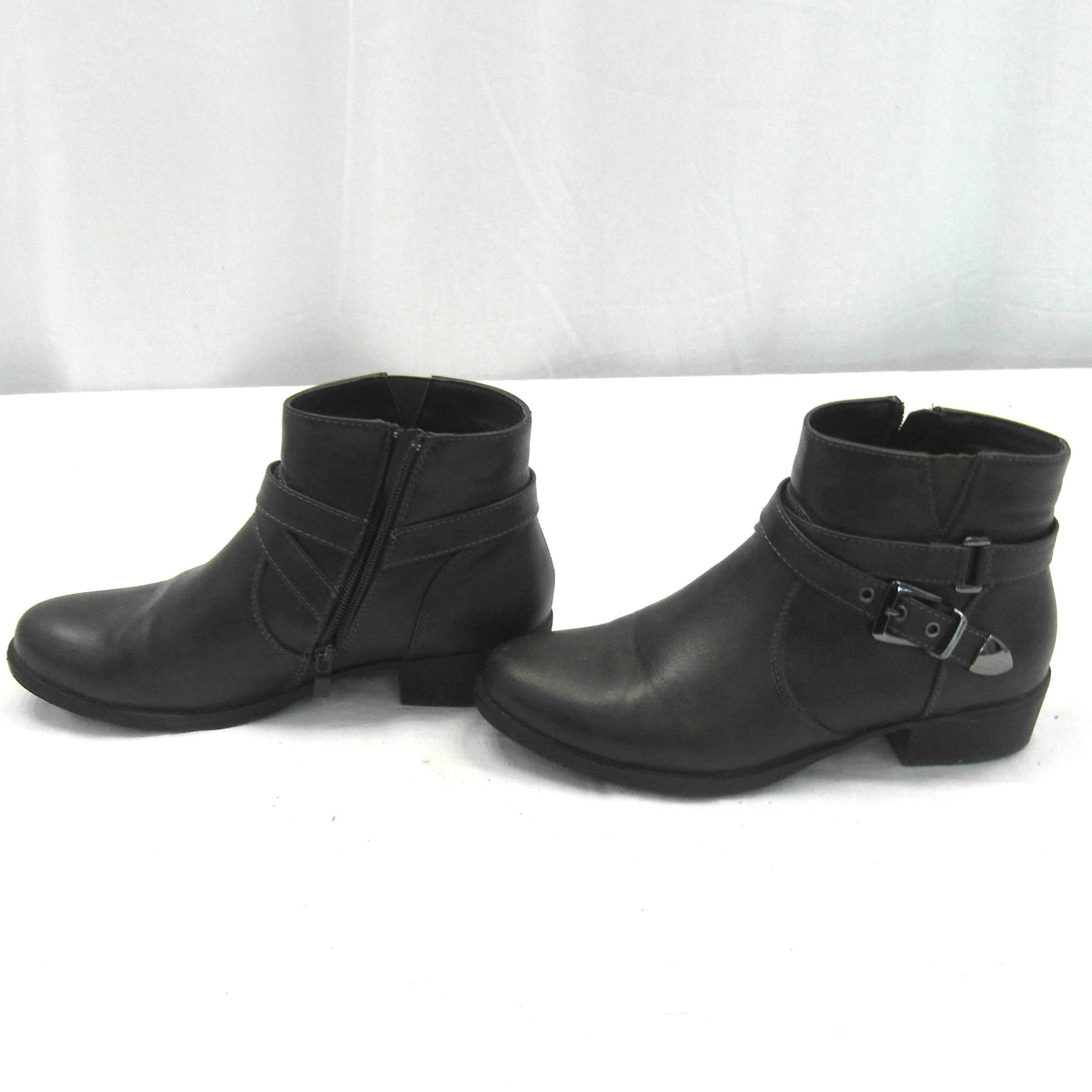 Bottines marron en cuir Gémo taille 39 - Photo 3