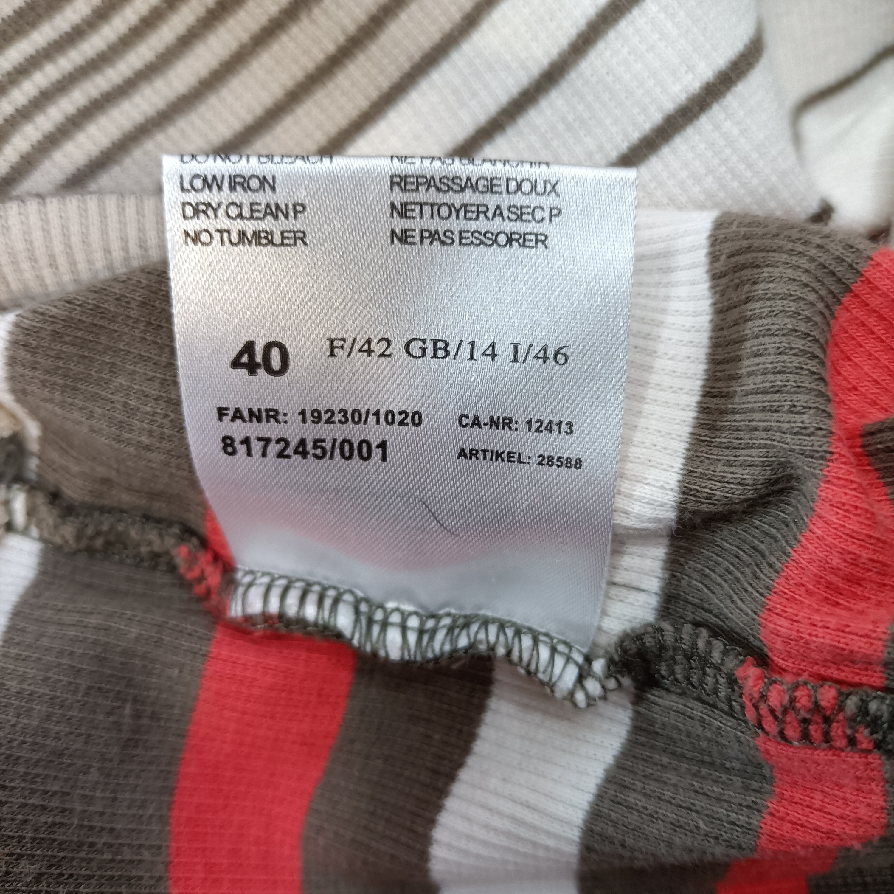 Gilet rayé col rond - Basler - Taille 40 - Photo 11