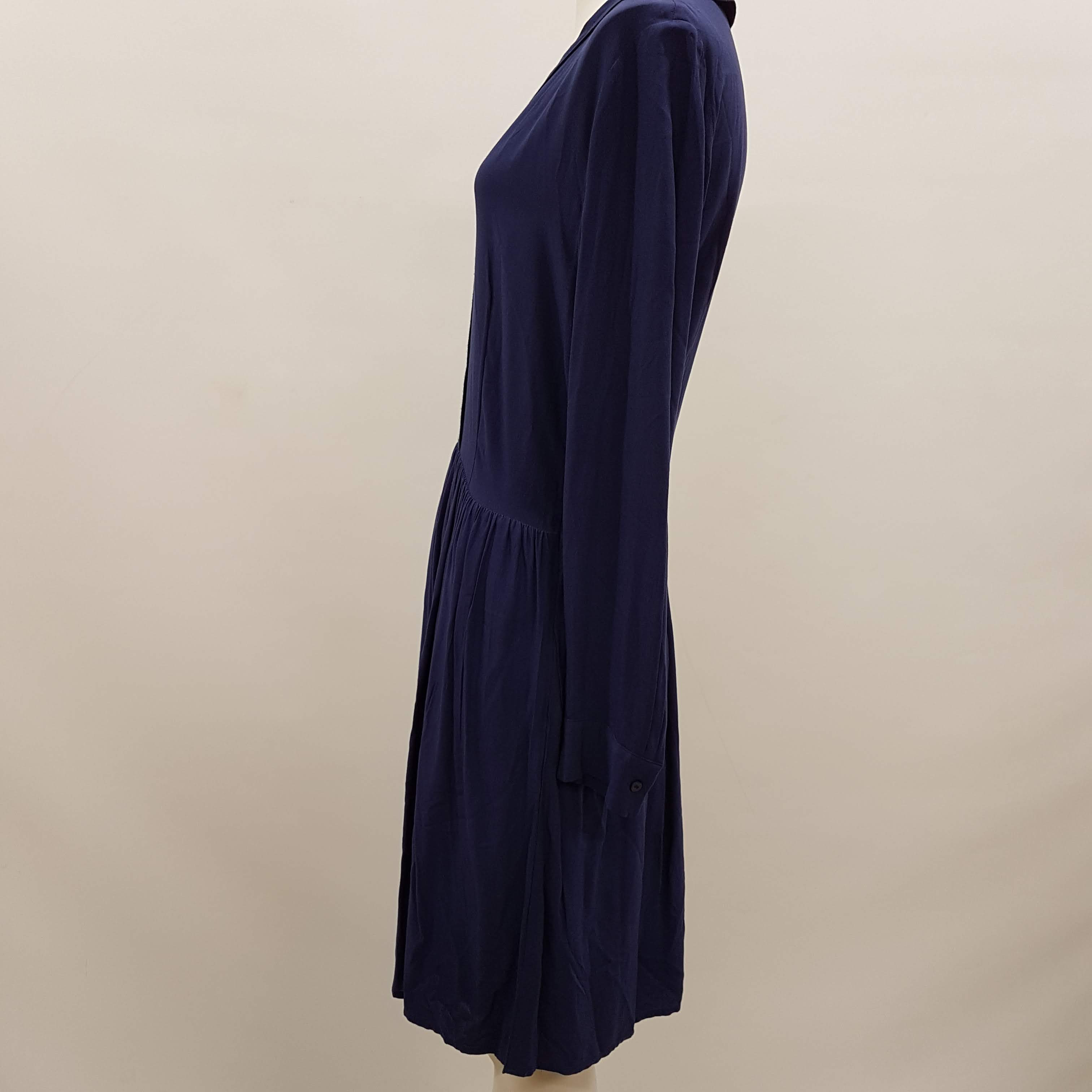 Robe de fête bleue manches longues - COMPTOIR DES COTONNIERS - Taille 36 - Photo 2