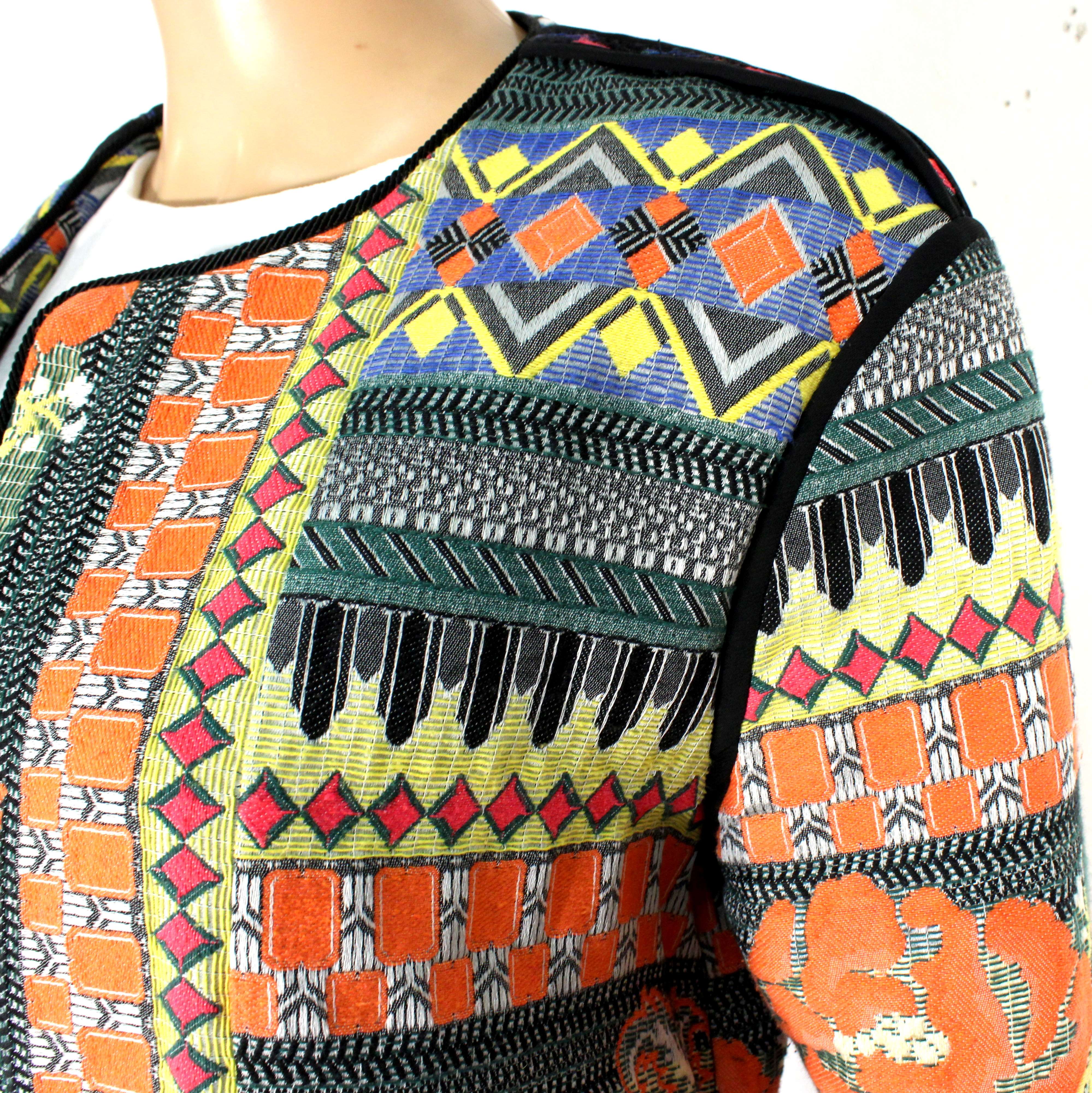 Veste Femme Kaki & Orange IMPERIAL Taille L Très bon état - Vue 7 - 
