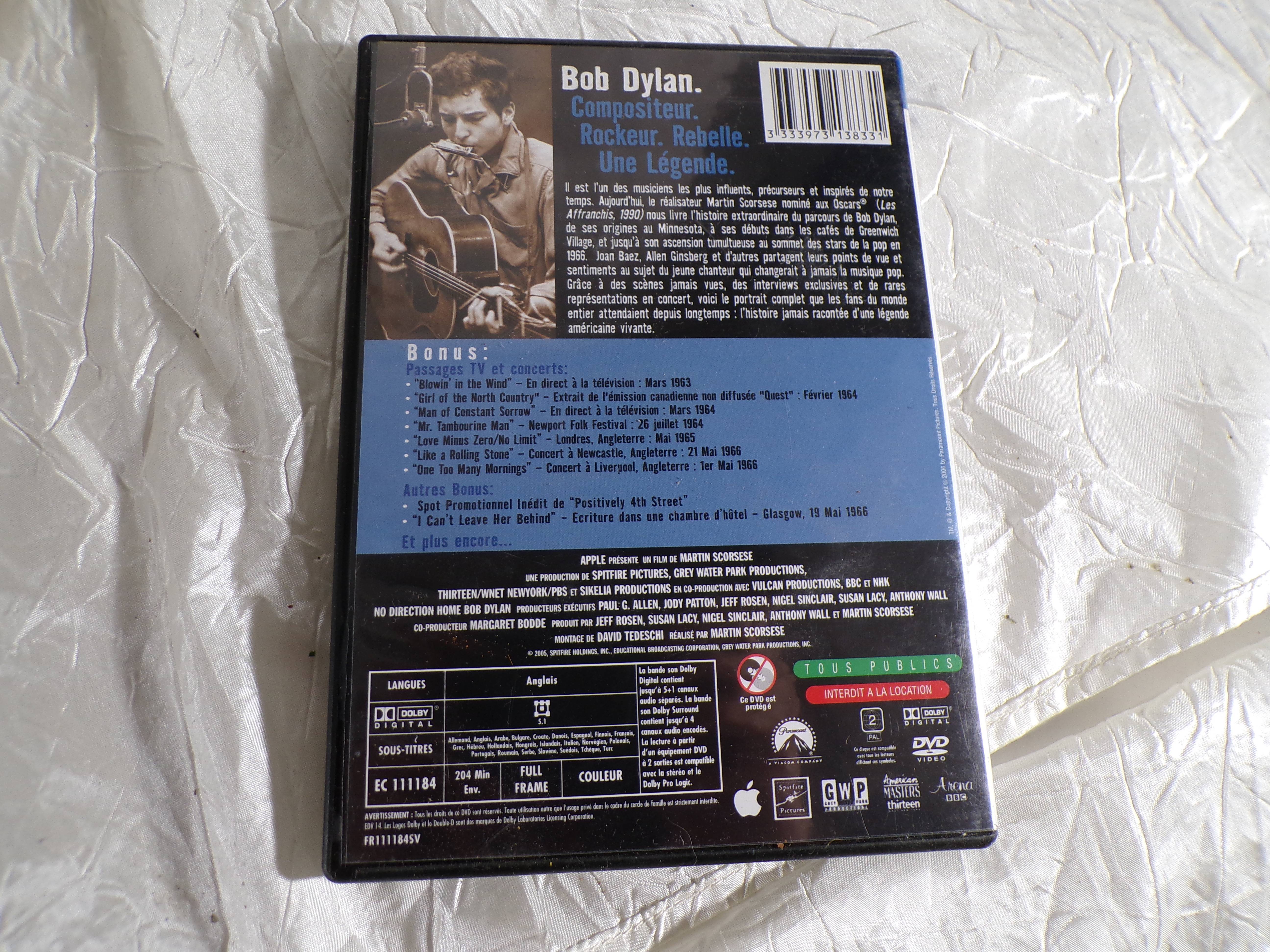 Double DVD "No direction home" Très bon état - Vue 2 - 