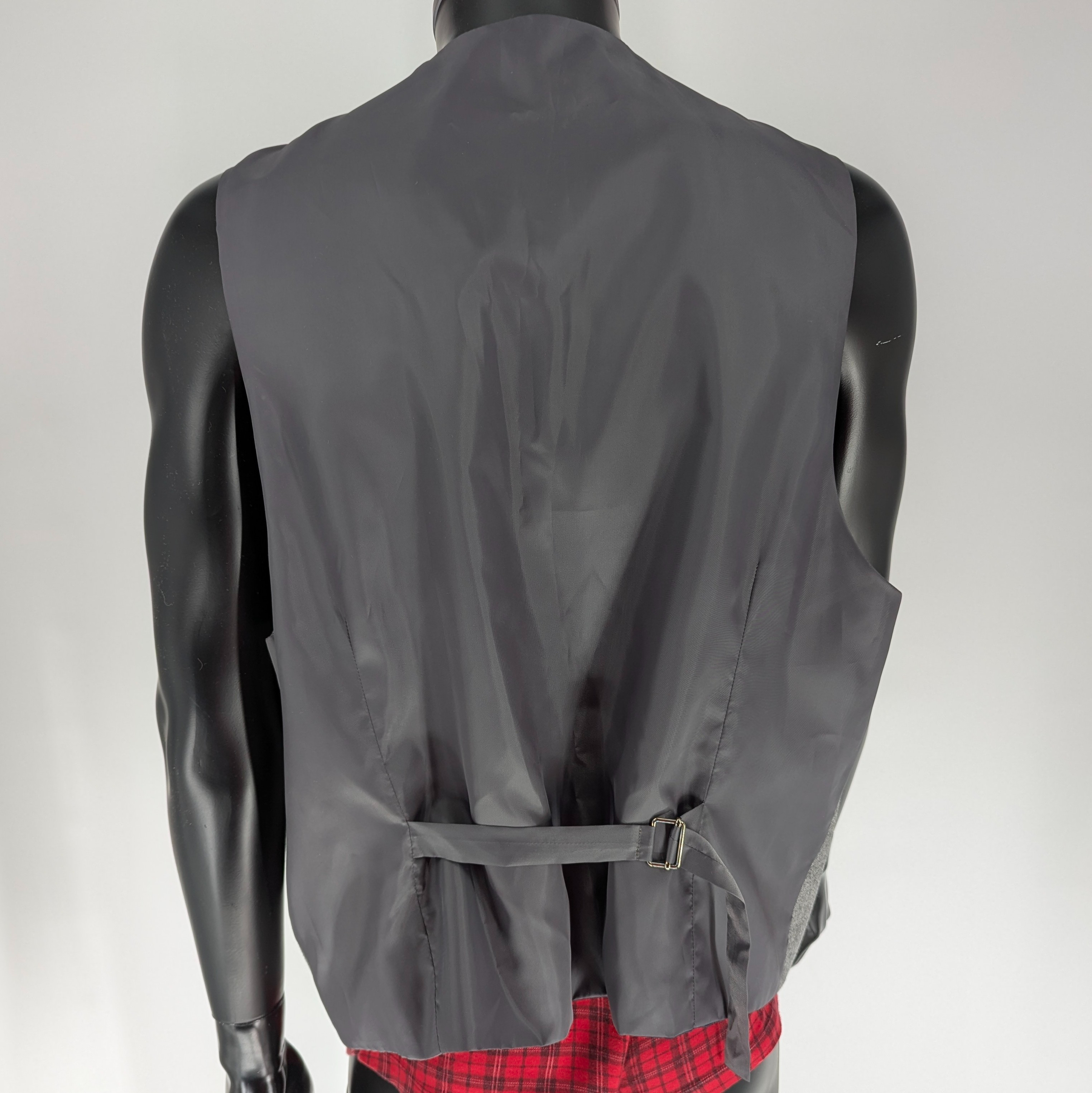 Gilet/veston costume IZAC T. XXL en laine gris - Photo 1