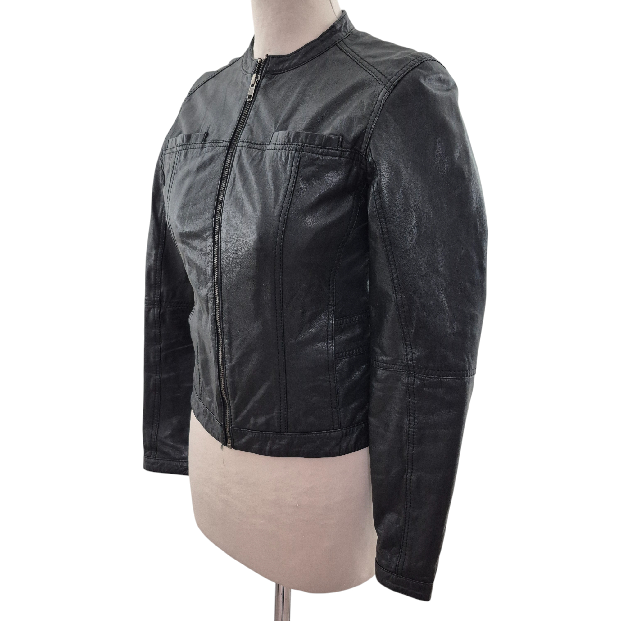 Veste en simili cuir - Naf Naf - T36 - Photo 1