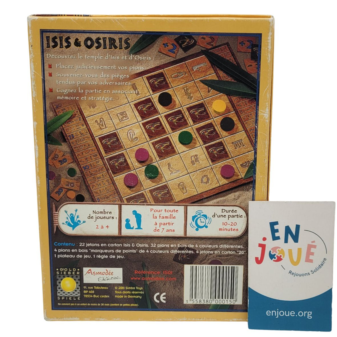 Jeu de stratégie - Isis & Osiris - Asmodée - À partir de 7 ans. Bon état - Vue 3 - 
