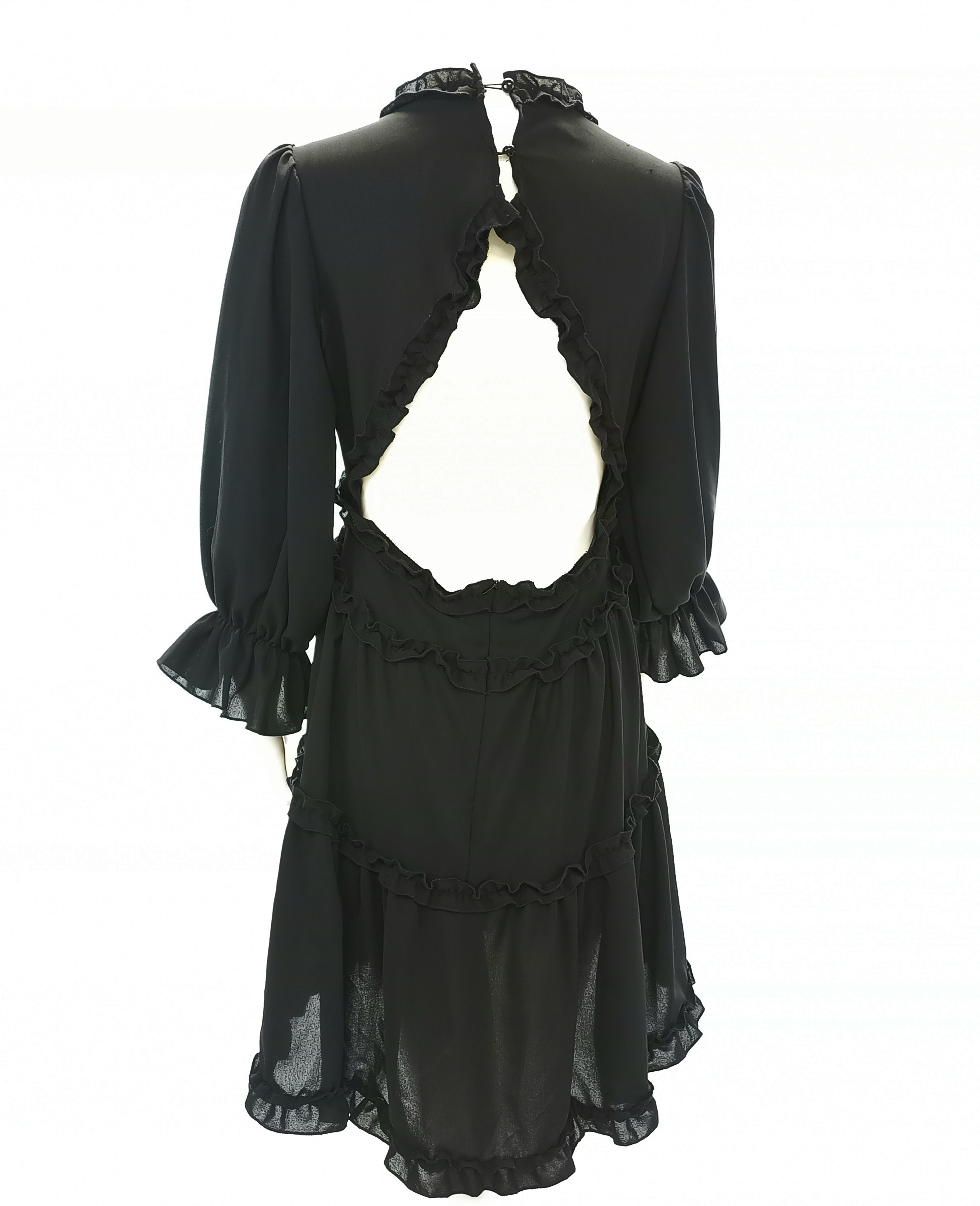 Robe noire Boléro - Manches longues bouffante - Comme neuf - Photo 3