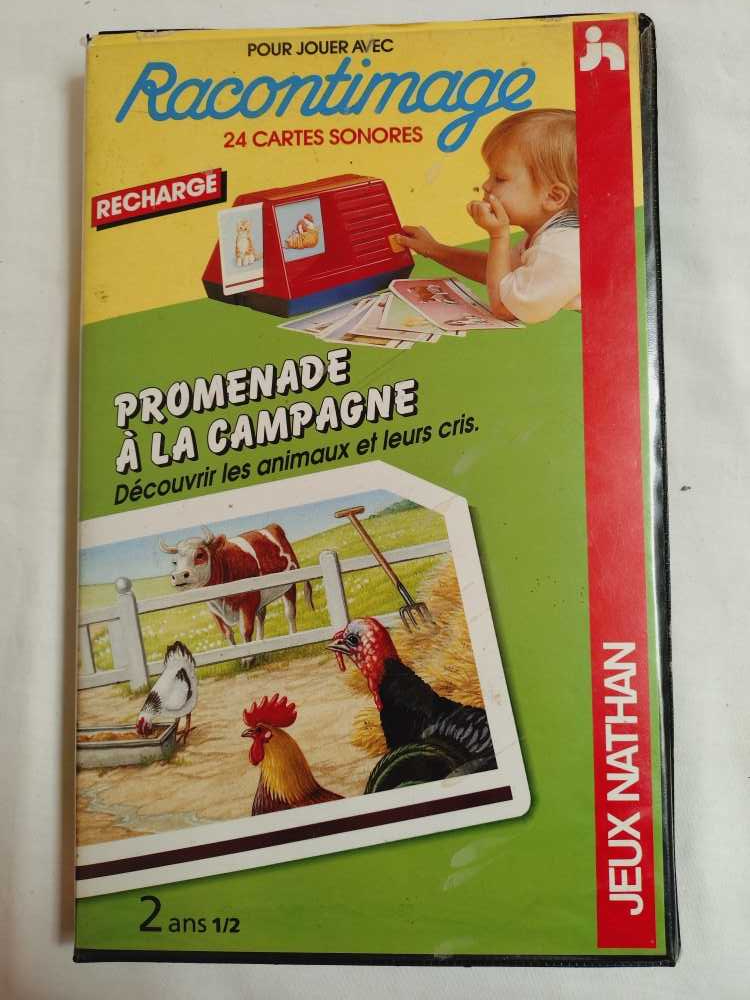 Jeu -Racontimage-Nathan-Imagier sonore-Vintage-Fonctionnel-Complet-1990  - Vue 4 - 