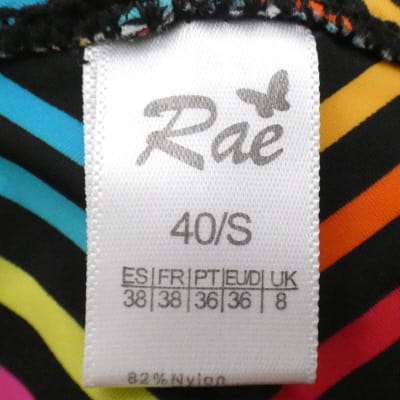 Bas de maillot de bain noir à rayures - femme - Rae - taille 38 - Photo 3