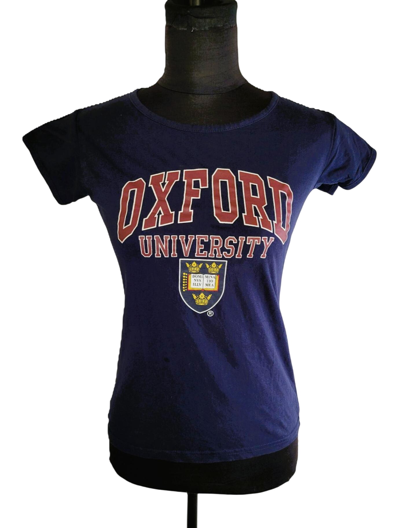 T-shirt bleu marine Oxford University - Taille S - Photo 0