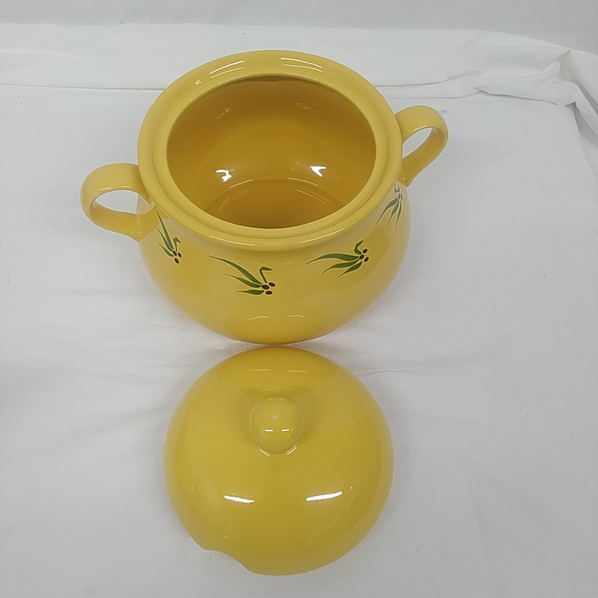 Soupière provençale ou légumier en céramique émaillée Marie-José Vincent - Très bon état - Photo 2