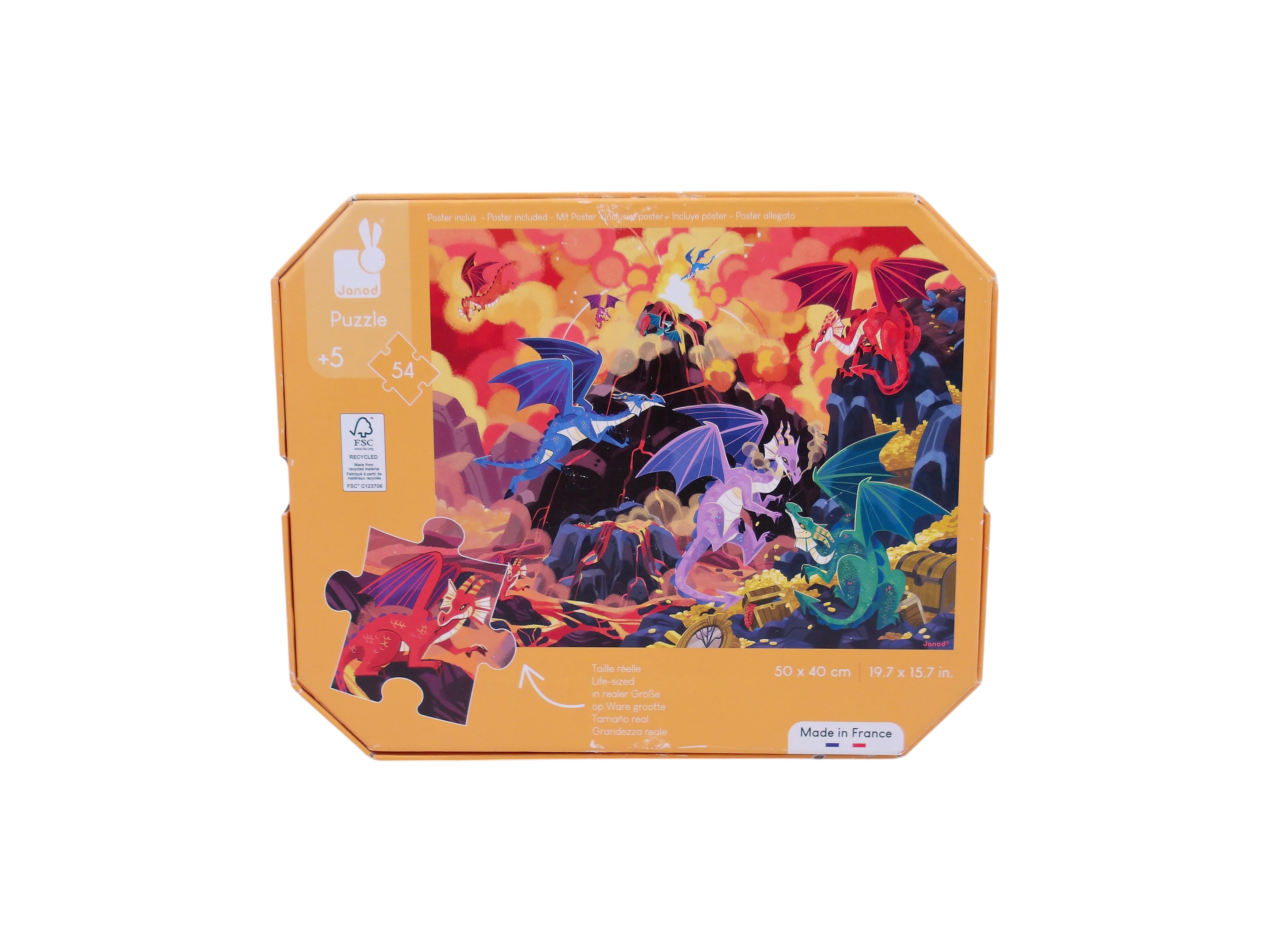 Voir photo 2 de Puzzle - Terre de dragons - 54 pièces Puzzle - Terre de dragons - 54 pièces Comme neuf - Vue 2 -