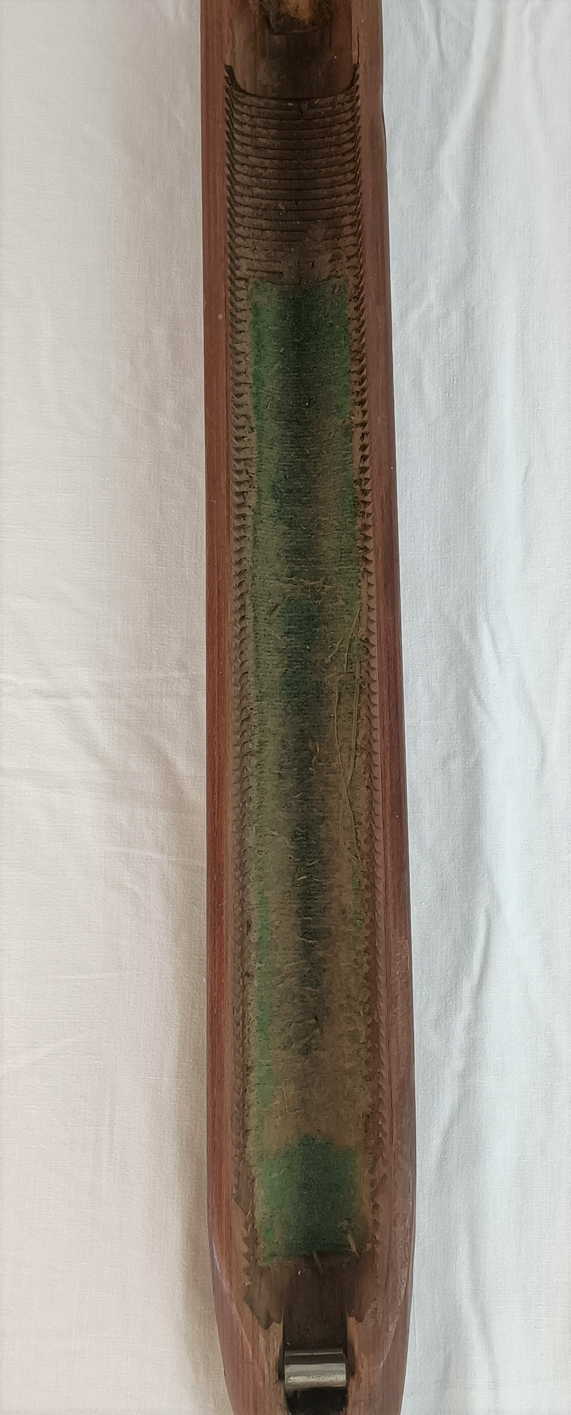 Grande navette de métier à tisser ancienne 71 cm Bon état - Vue 7 - 