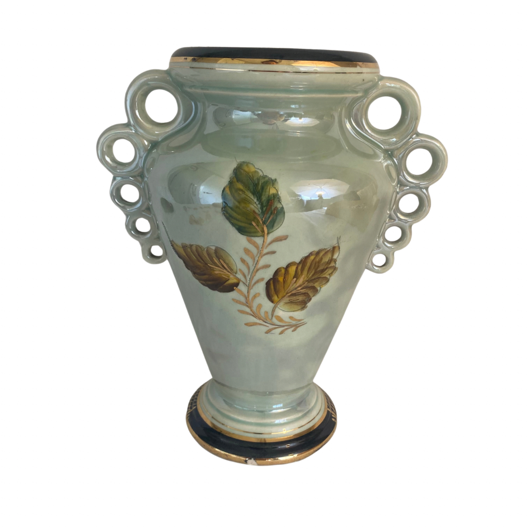Vase porcelaine de Quaregnon - H. Bequet - Bon état - Photo 3