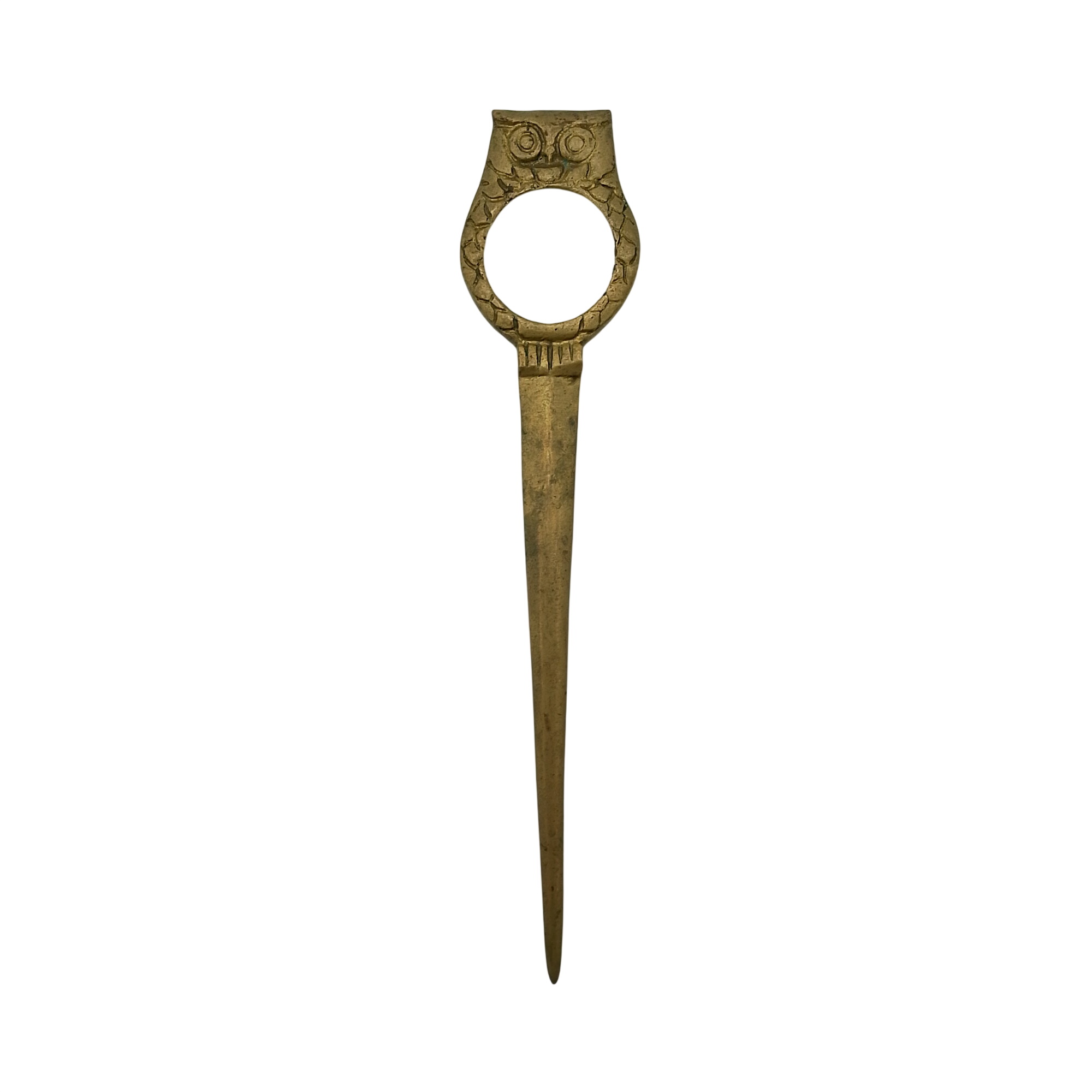 Ouvre-lettre laiton ancien - Loupe Bon état -  reconditionné disponible sur Label Emmaüs