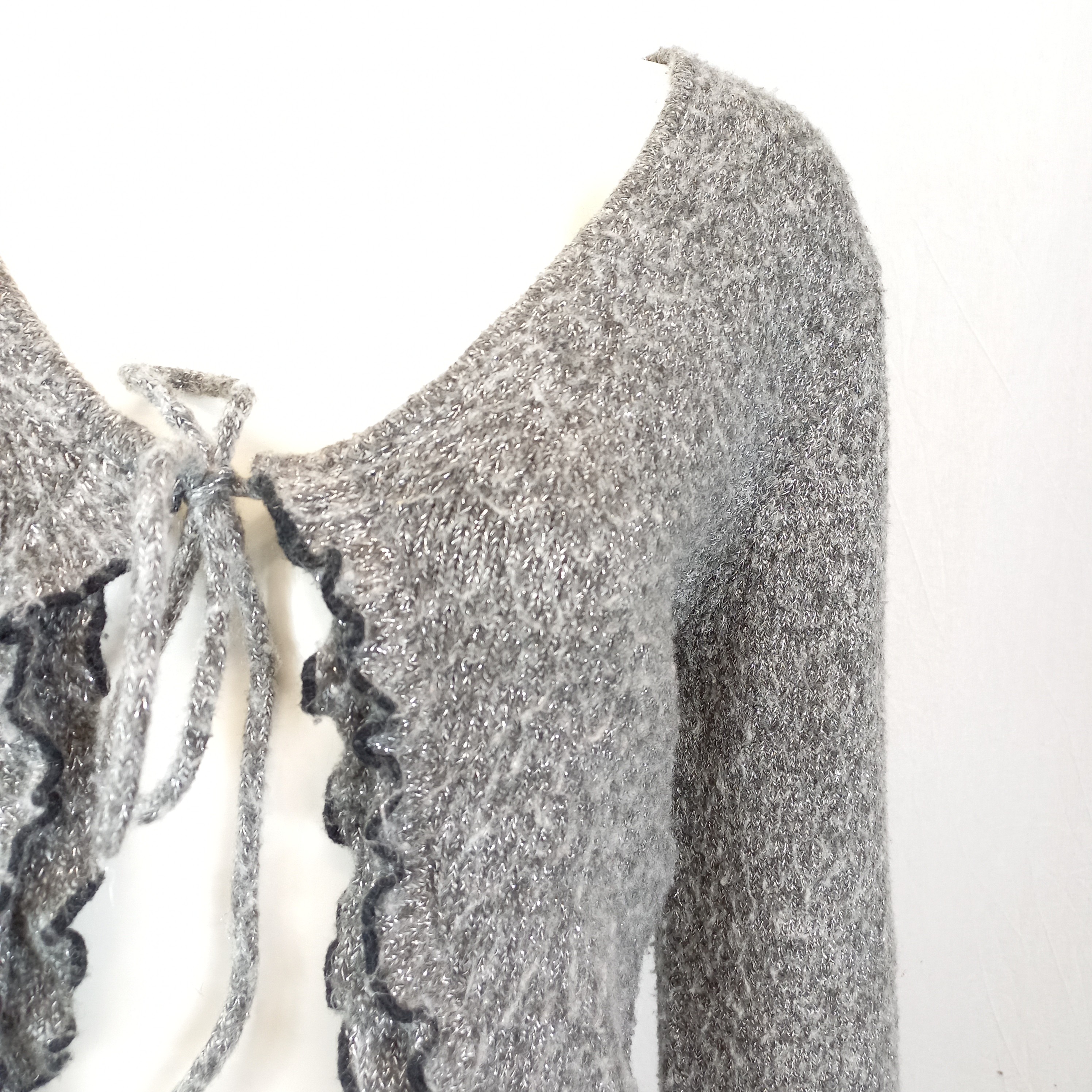 Boléro gris chiné pailletté T2 