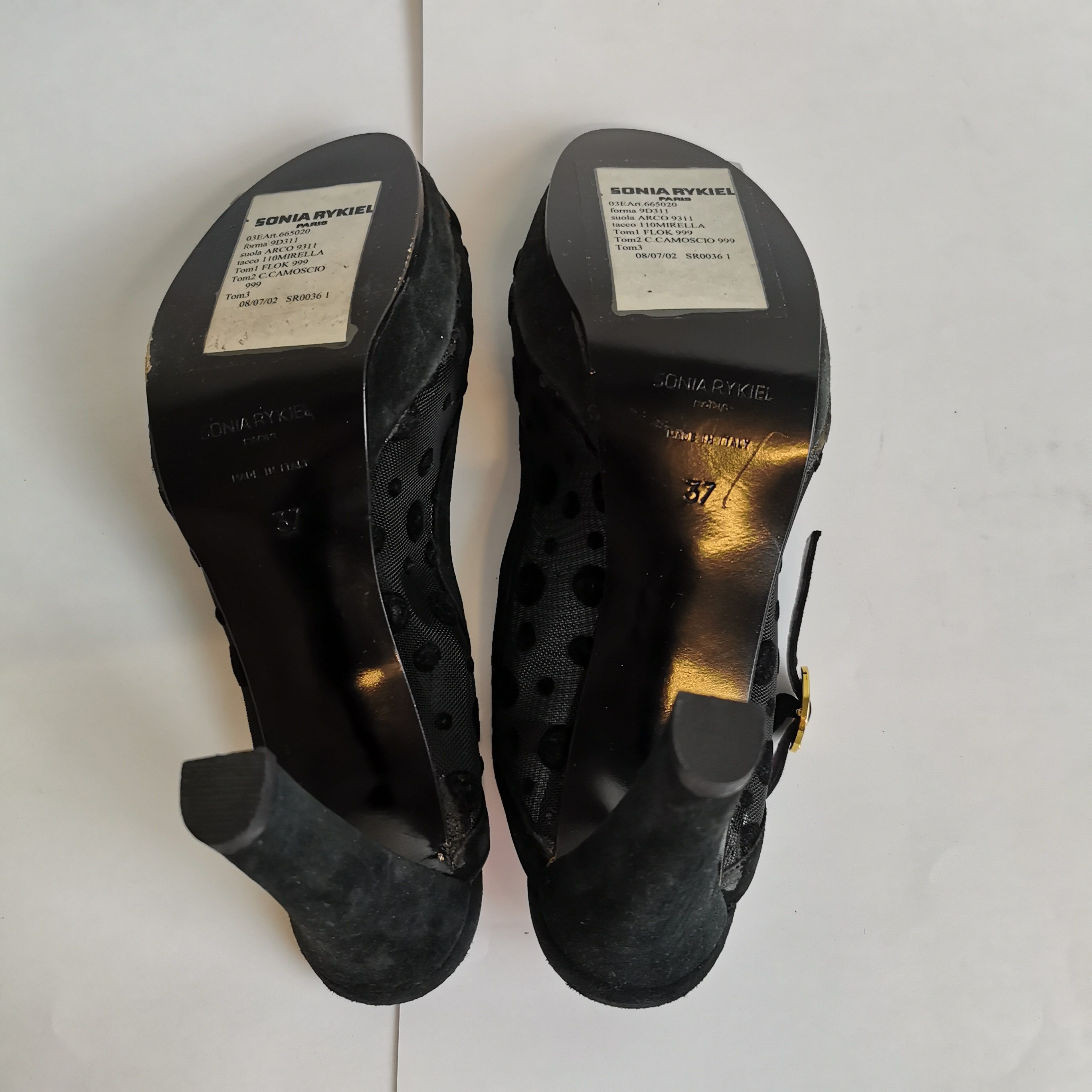 Escarpin SONIA RYKIEL 37 noir & rose persan - Photo 5