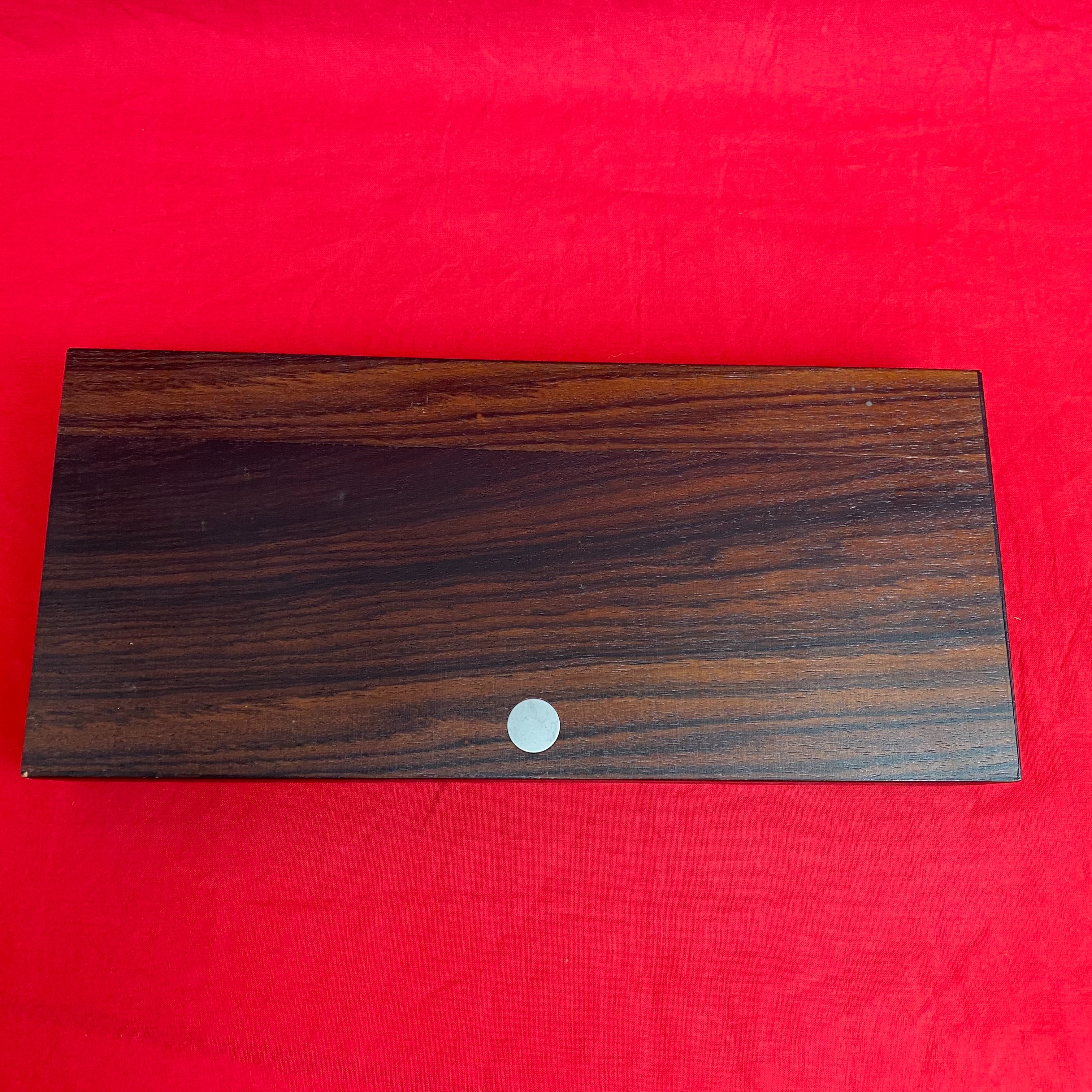 Set de bar vintage Mid-Century en Palissandre et acier inoxydable Année 60/70 Bon état - Vue 7 - 