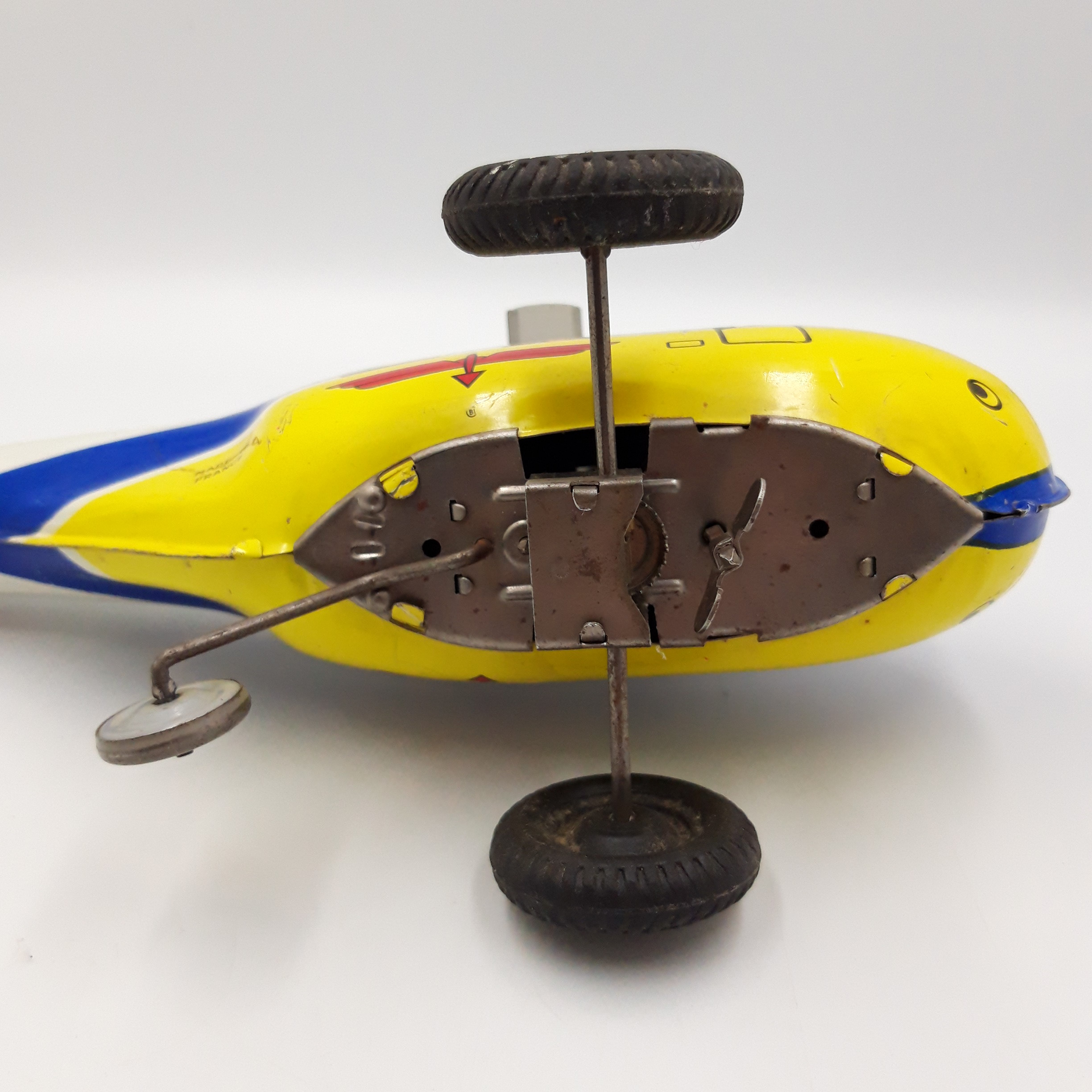Hélicoptère Sanchis Joustra – Jouet Ancien En Plastique – Neuf En Boîte