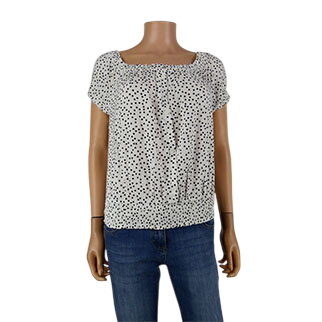 Blouse blanche et noire  pois - Taille M - pimkie - Modalova