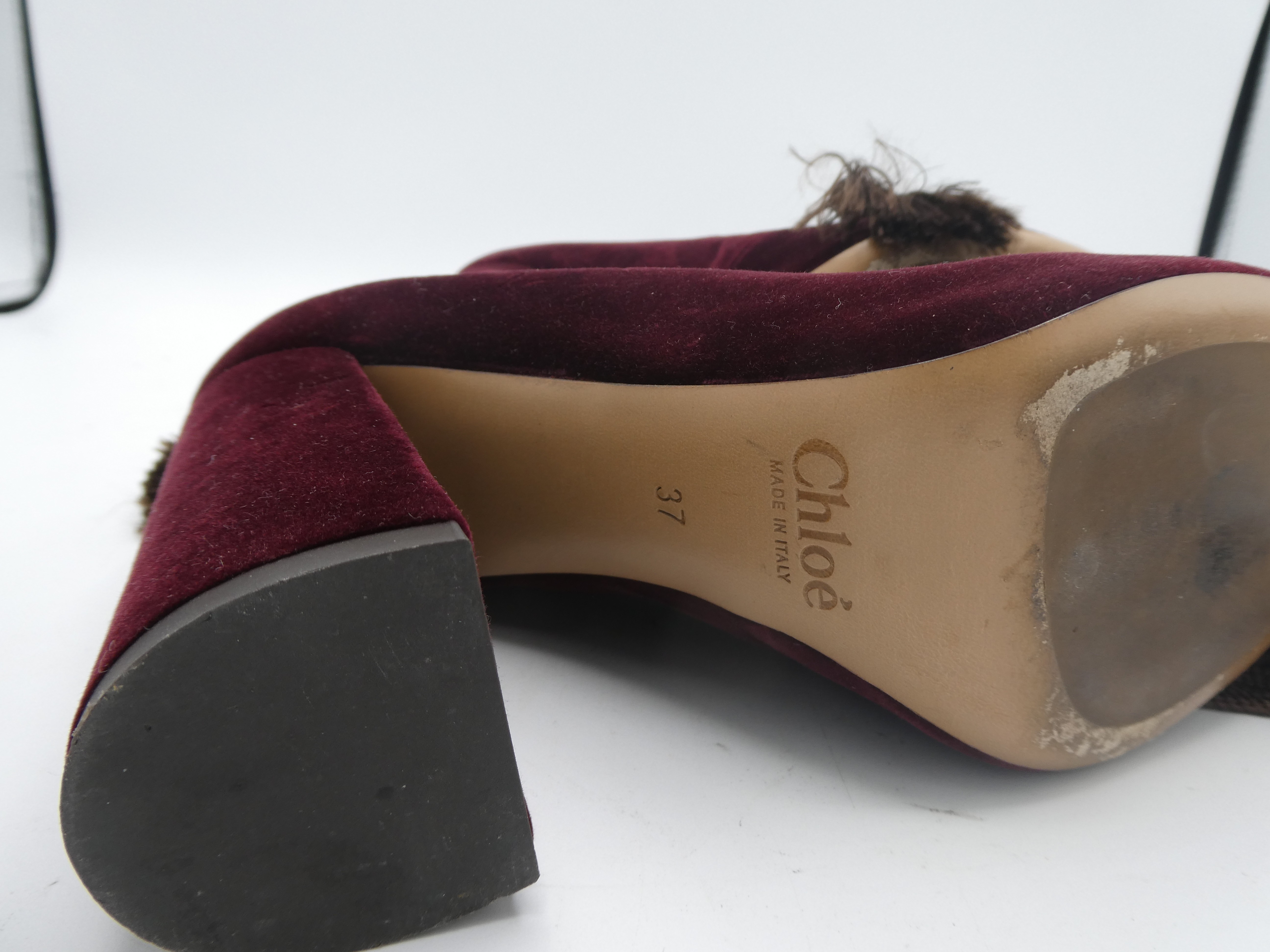 Chloé chaussures à talons en velours avec lacets - Pointure 37 - Photo 5