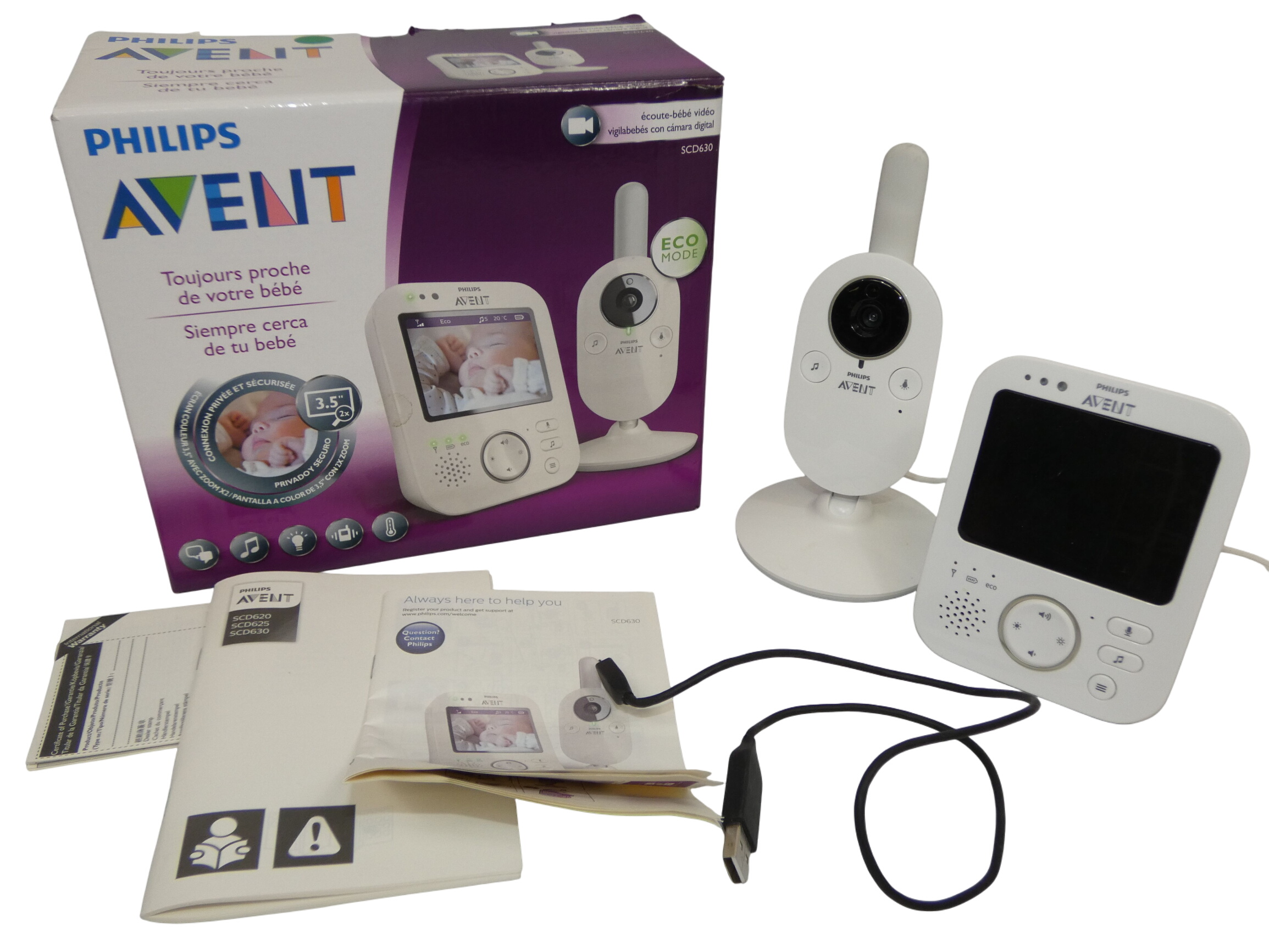 Babyphone PHILIPS AVENT SCD630 Dero Les meilleures produits d