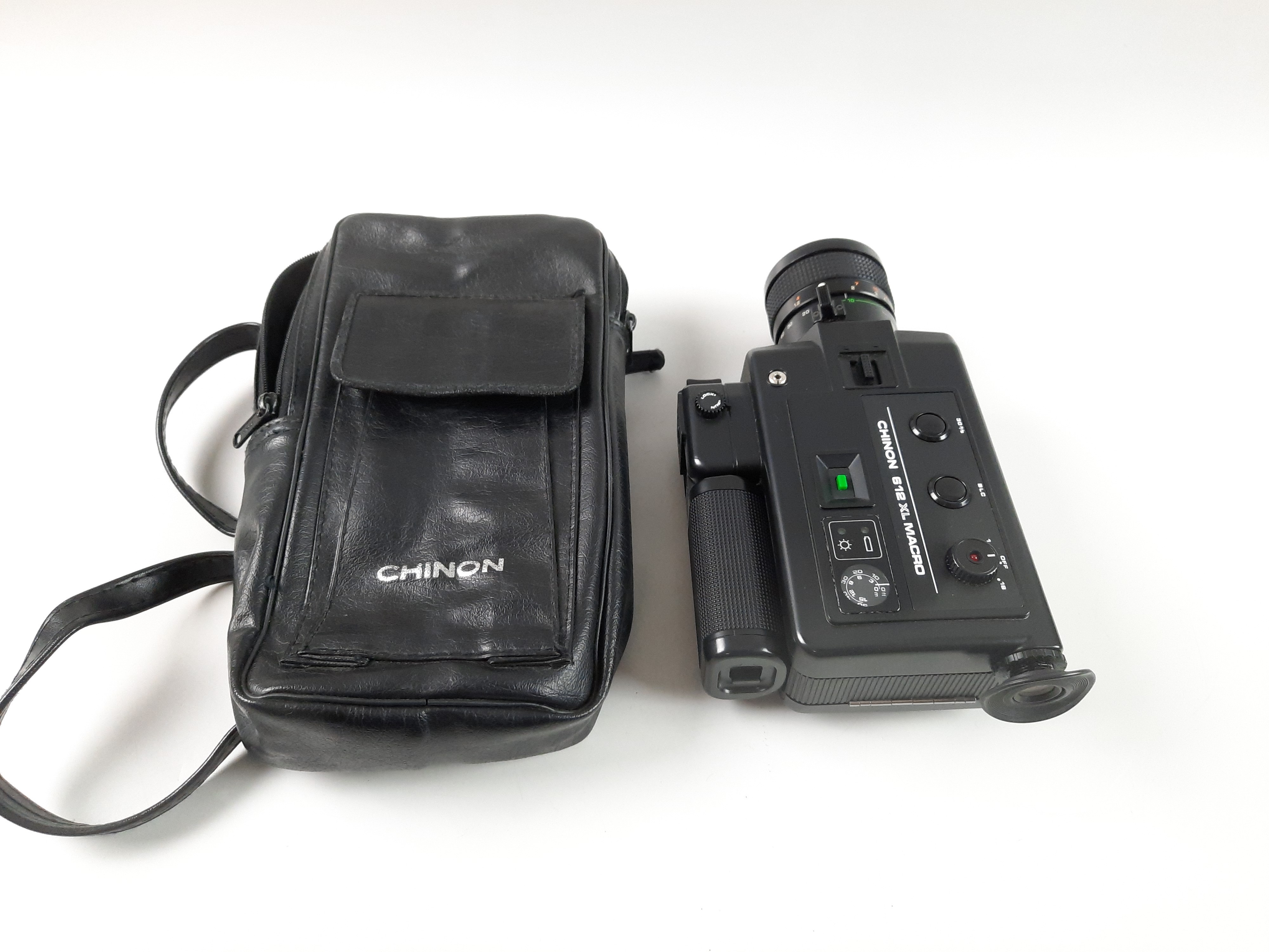 Caméra super 8 Chinon 612 xl macro, avec son étui. Label Emmaüs