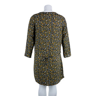 Robe kaki imprimé - femme - In Extenso - taille 48 - Photo 1