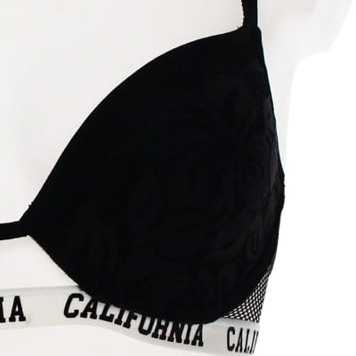 Soutien gorge taille 85D, noir avec dentelle et armatures - femme -  - Photo 4