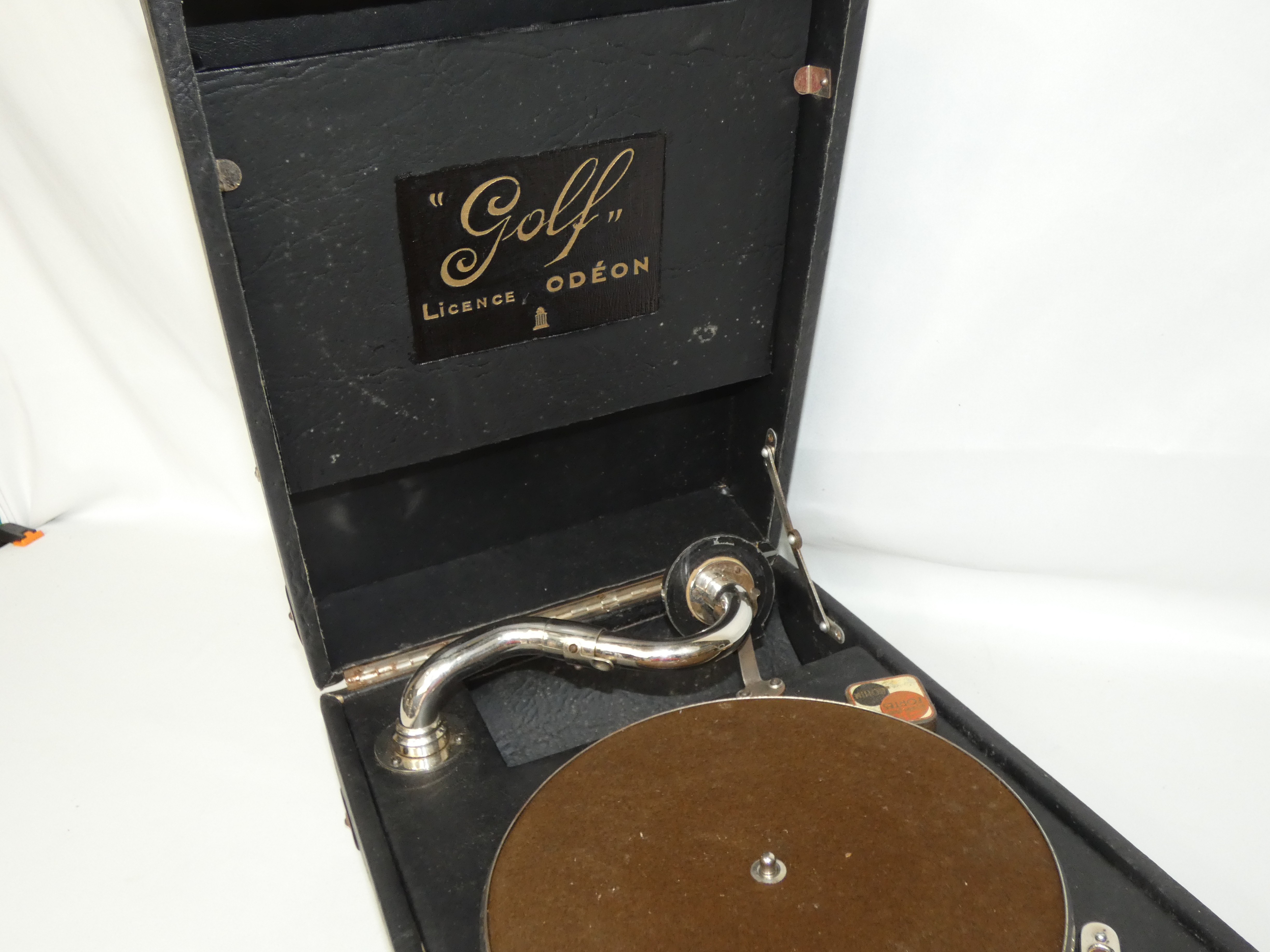 Gramophone "Golf" sous licence ODEON début du 20è siècle. - État correct - Photo 2
