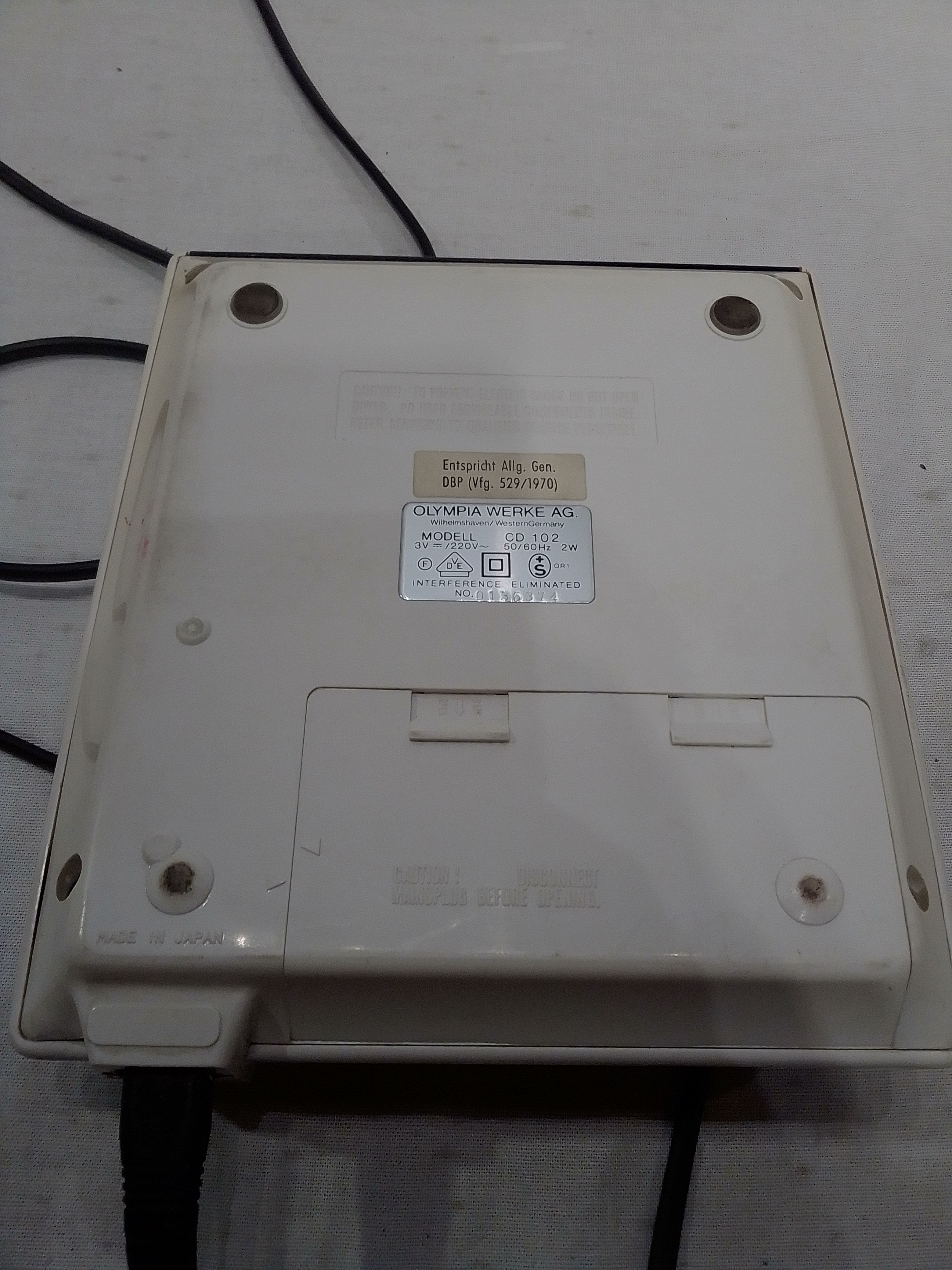 Calculatrice CD102 Olympia Bon état - Vue 3 - 